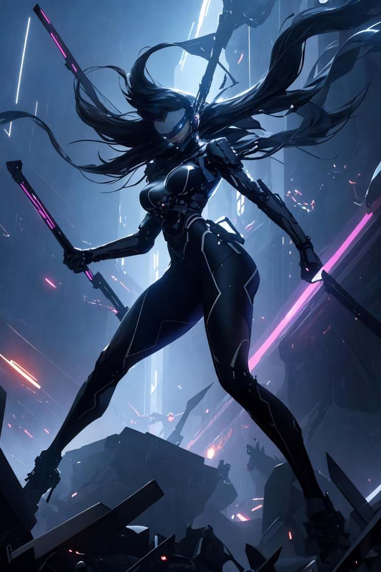 绪儿-赛博武士xuer cyberwarrior by B站绪儿已成精 on Tensor.Art
