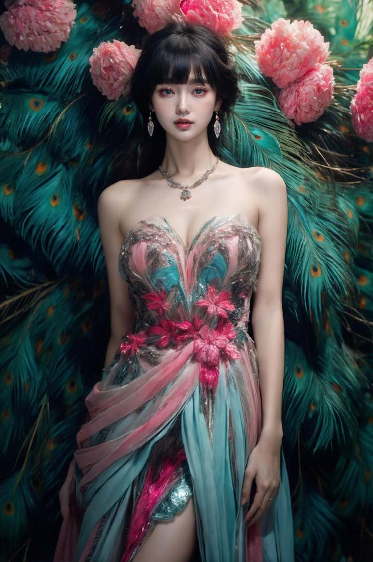 绪儿-孔雀公主xuer peacock feather by B站绪儿已成精 on Tensor.Art