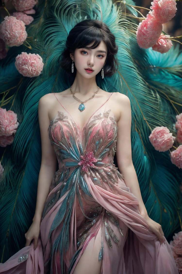 绪儿-孔雀公主xuer peacock feather by B站绪儿已成精 on Tensor.Art