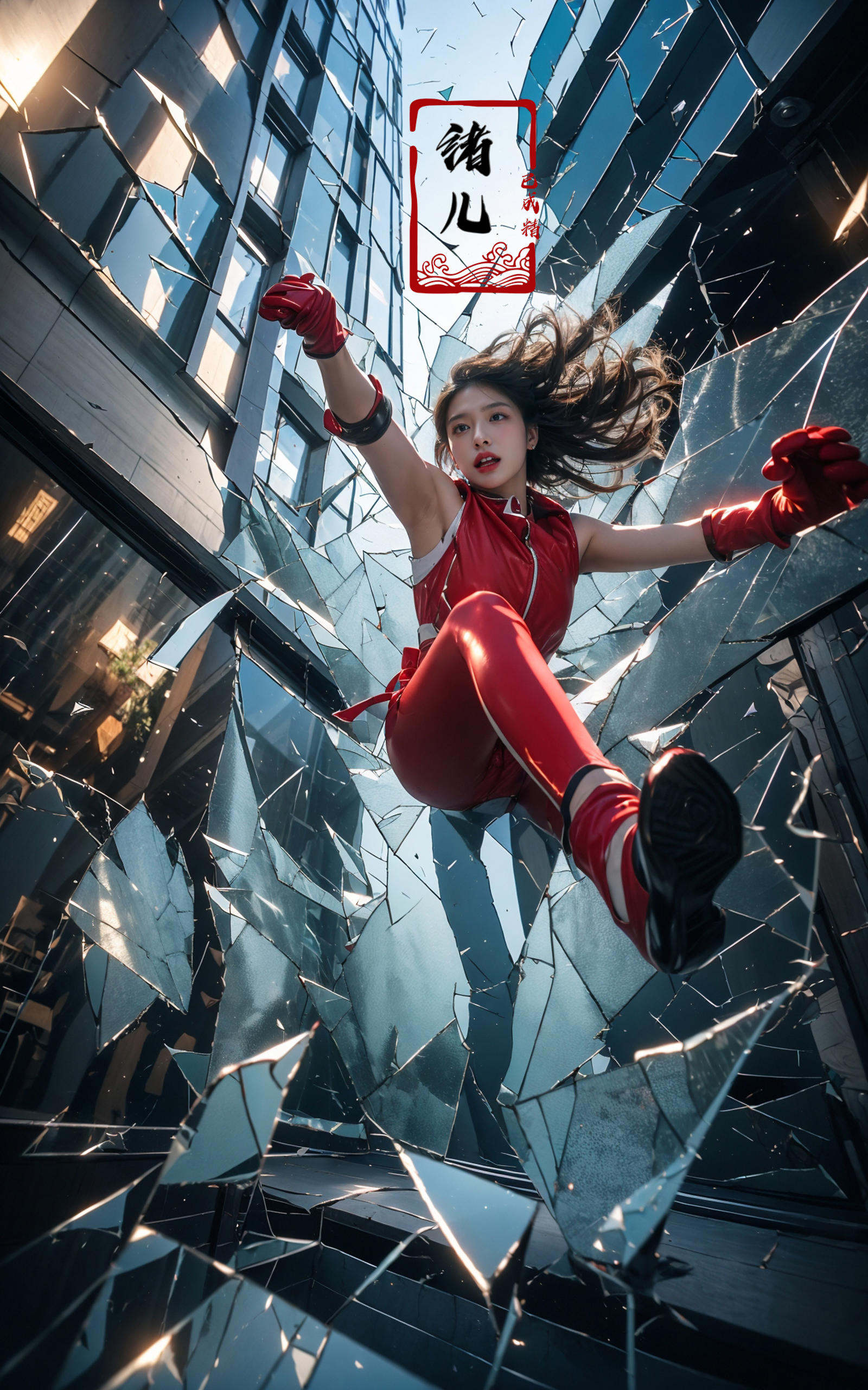 jumping,  midair, by B站绪儿已成精 on Tensor.Art