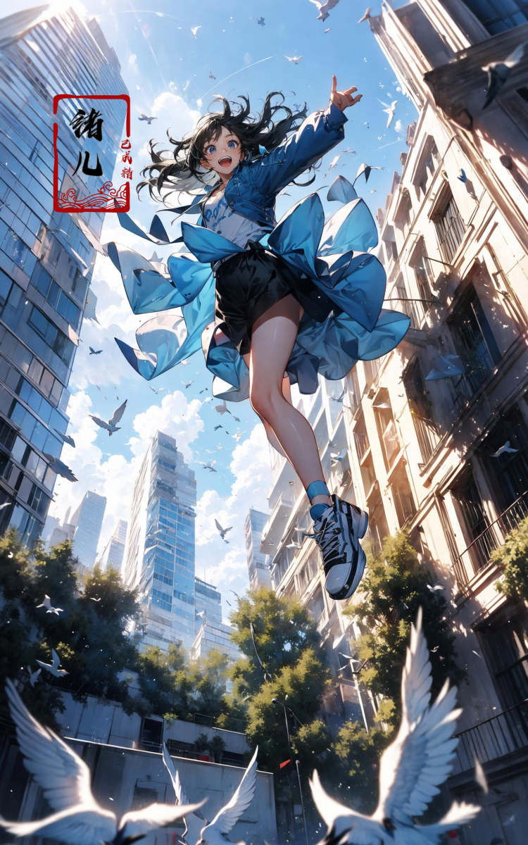 绪儿-跳跃构图Jumping by B站绪儿已成精 on Tensor.Art