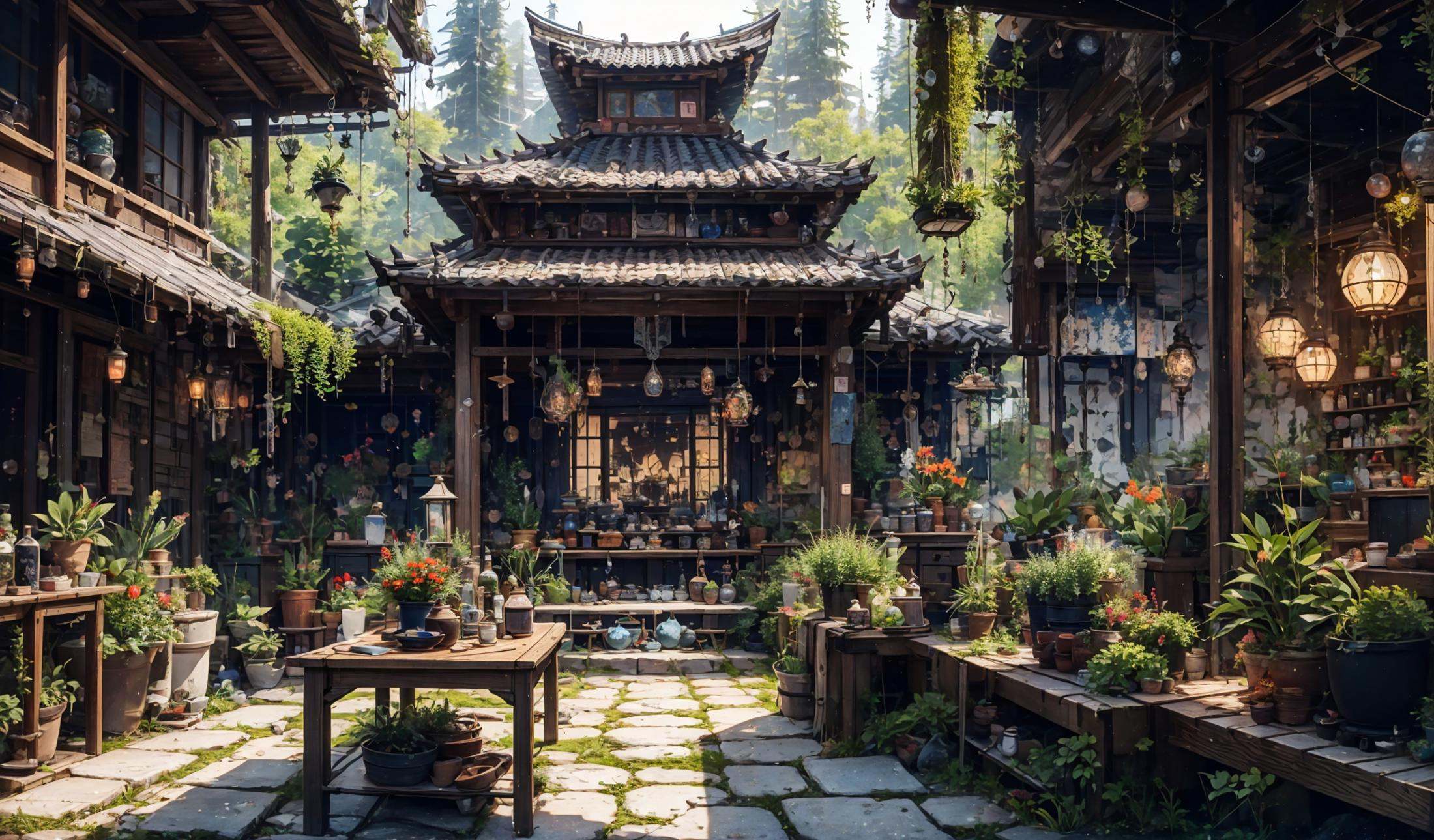 xuer house,<lora:绪儿-日式建筑背景V2 xuer house:0.8>