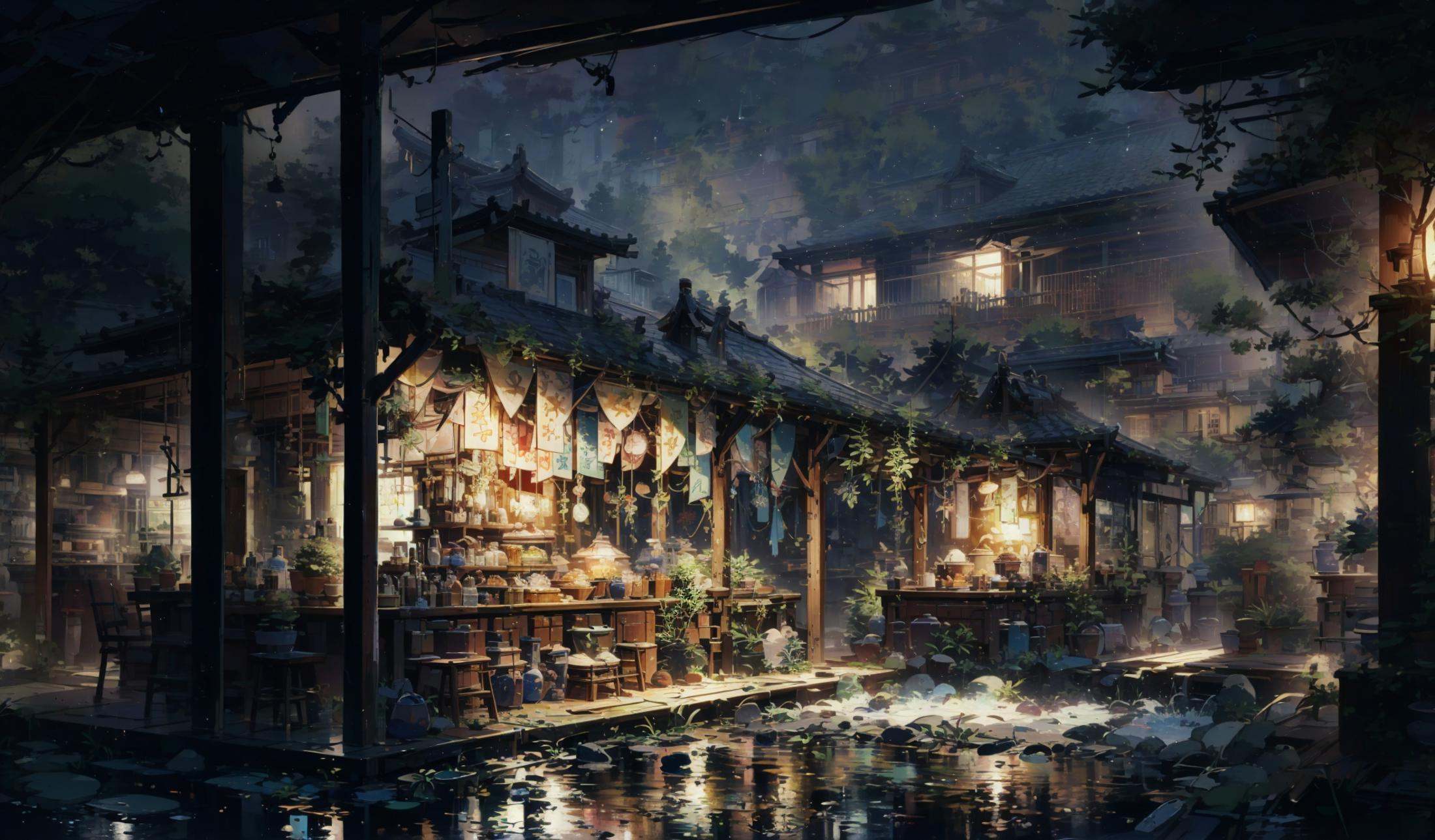 xuer house,<lora:绪儿-日式建筑背景V2 xuer house:0.8>