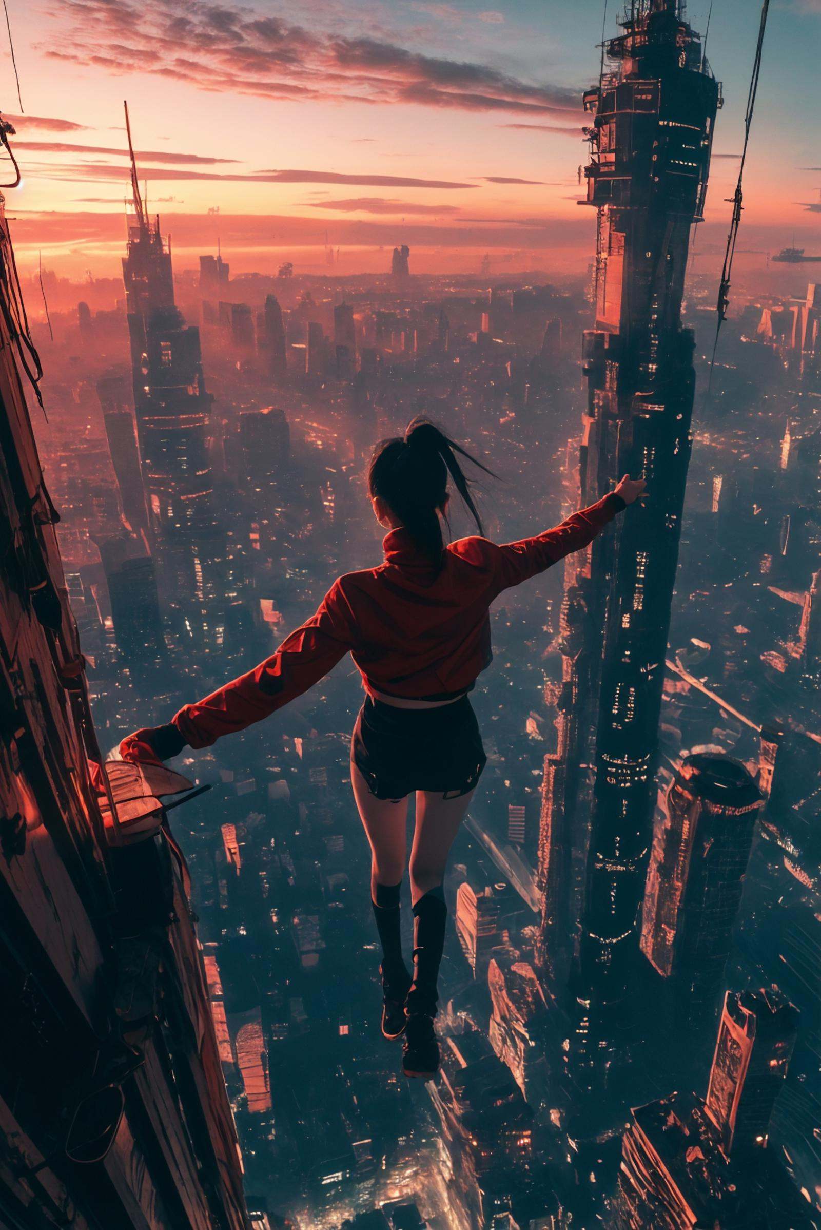 xuer flies over,  1girl, on Tensor.Art