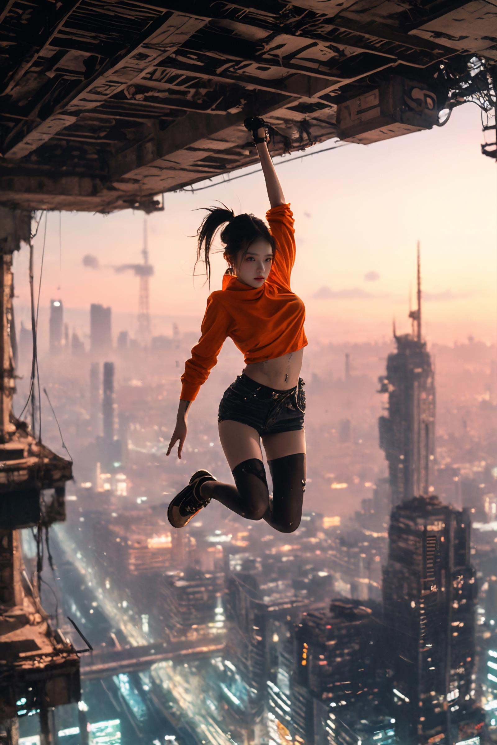 xuer flies over,  1girl, on Tensor.Art