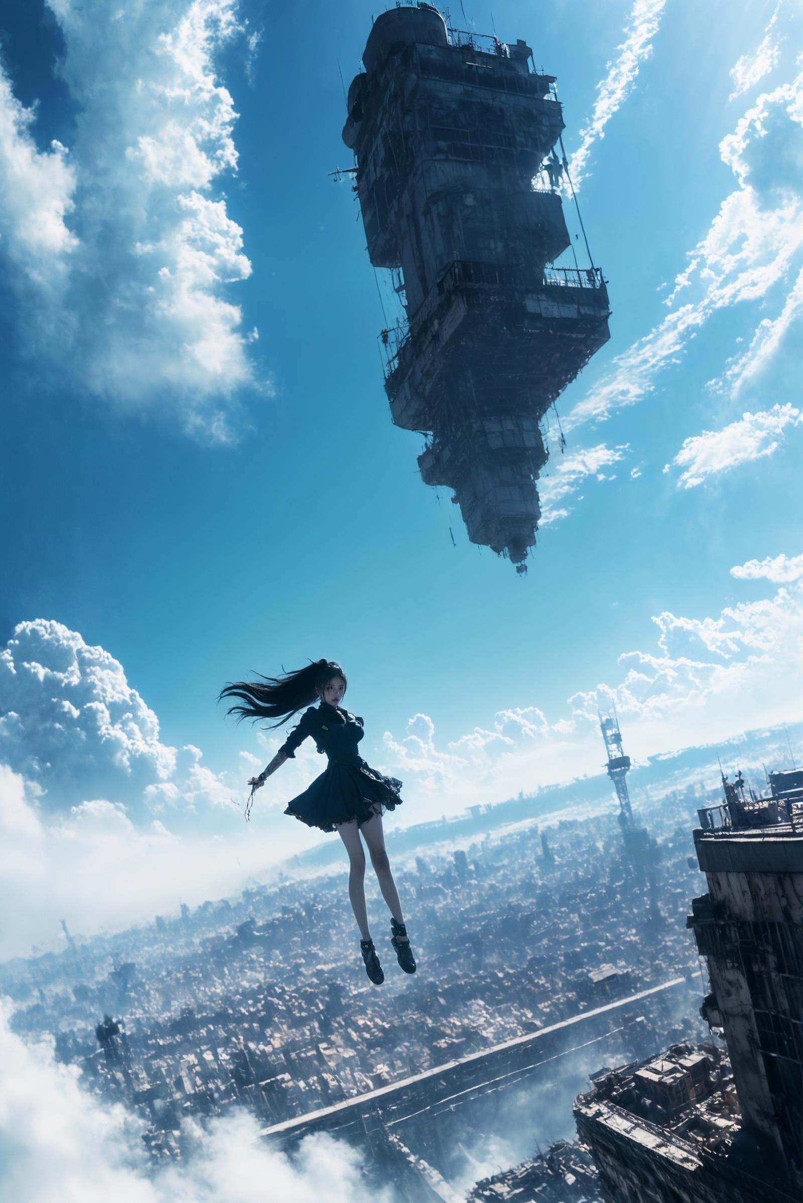 xuer flies over,  1girl, on Tensor.Art