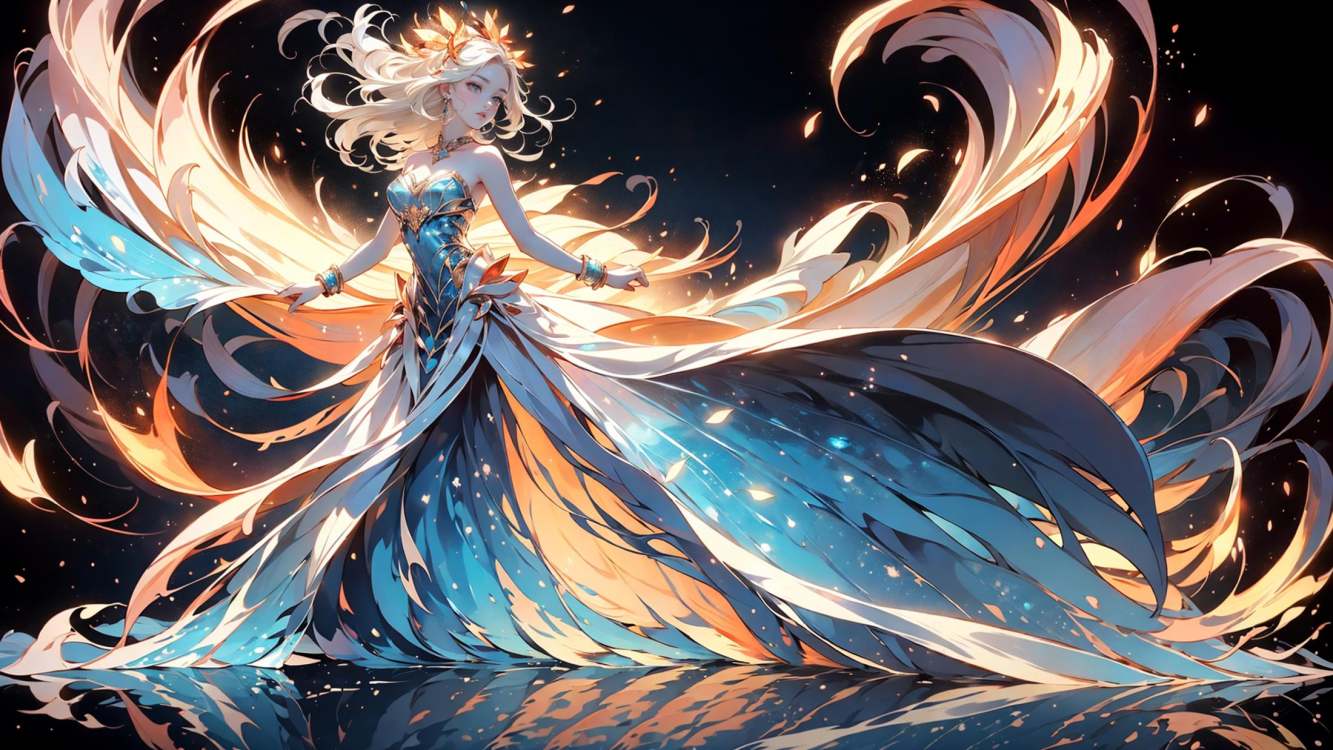 绪儿-流光裙glowwave by B站绪儿已成精 on Tensor.Art