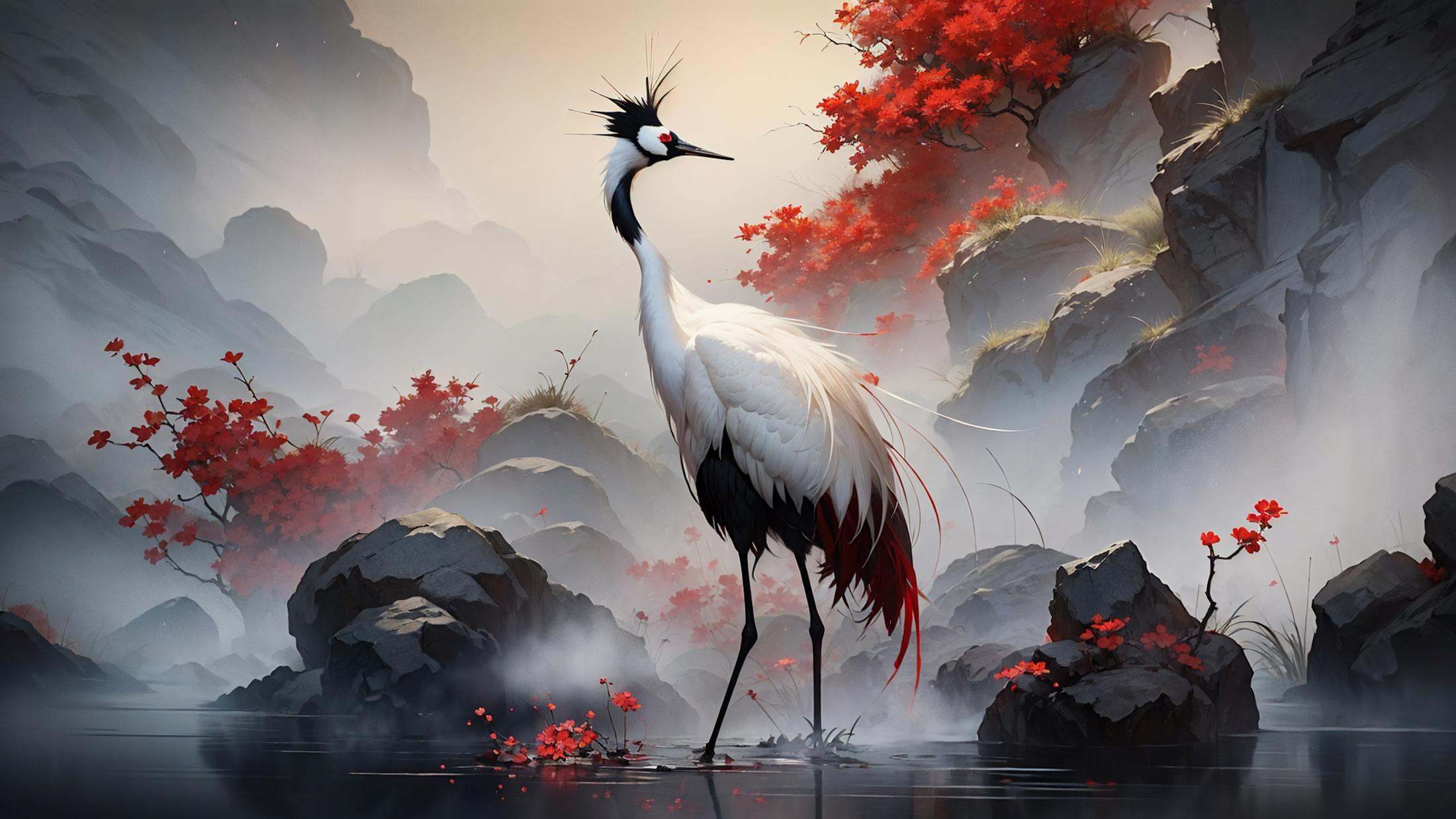 Ink painting,  ink painting,  splash-ink by B站绪儿已成精 on Tensor.Art