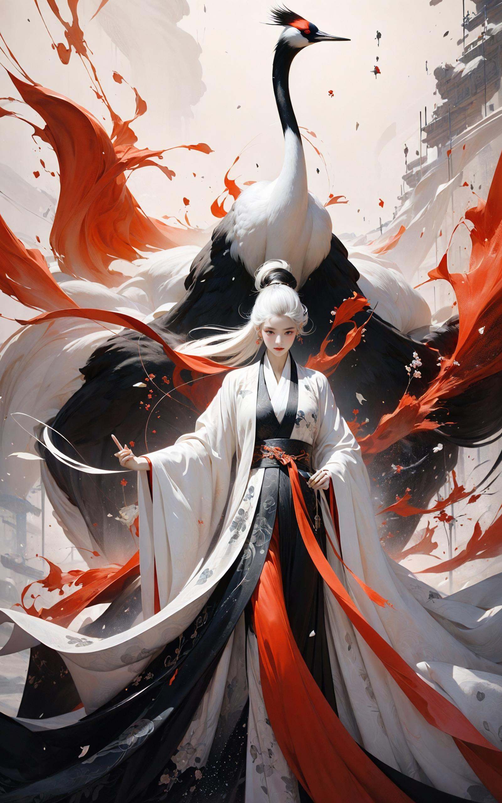Ink painting,  ink painting,  splash-ink by B站绪儿已成精 on Tensor.Art