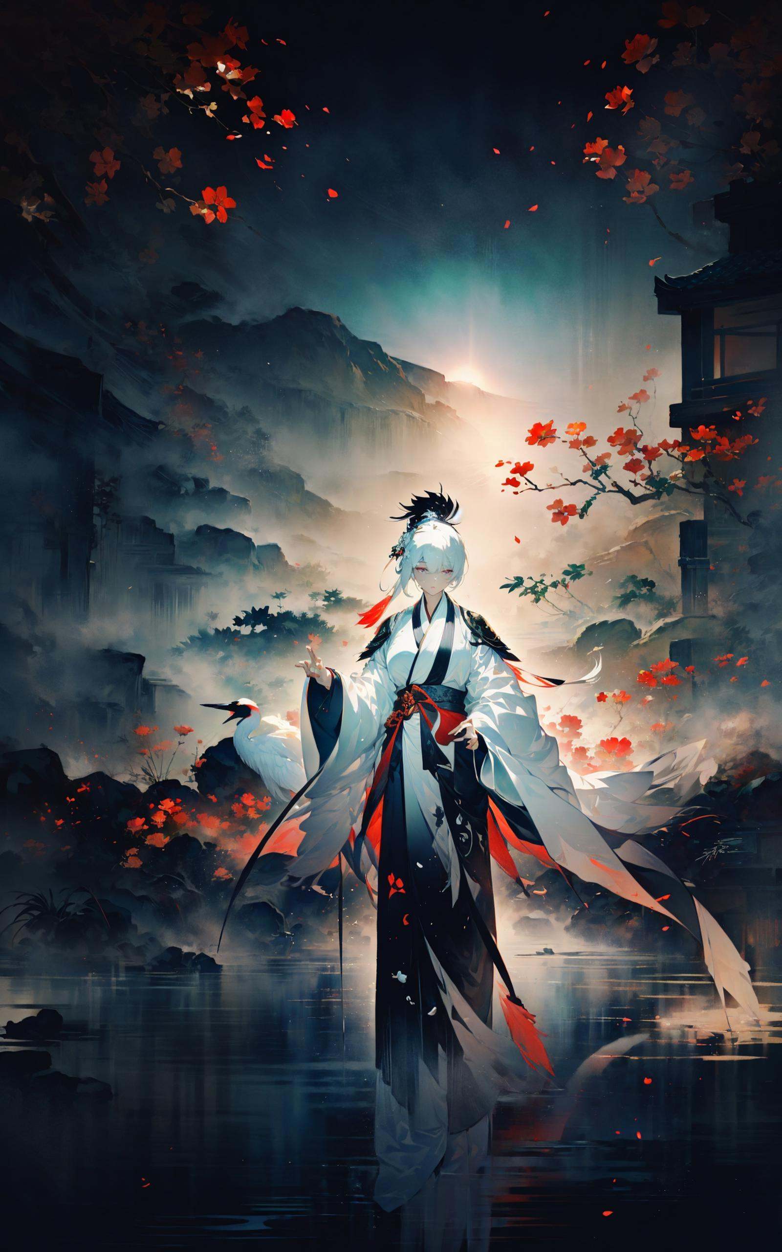 Ink painting,  ink painting,  splash-ink by B站绪儿已成精 on Tensor.Art