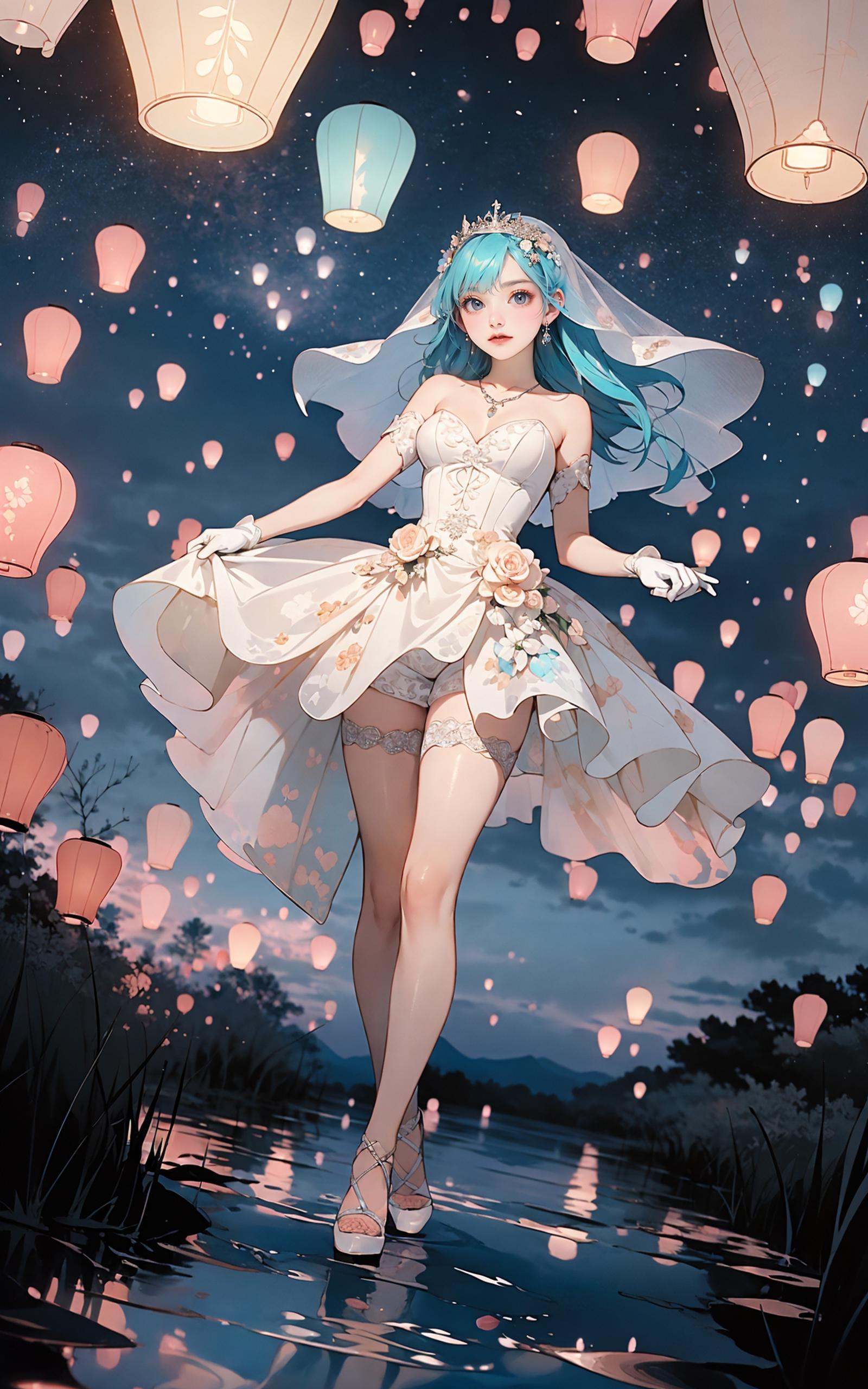 sky lantern,  masterpiece,  best quality on Tensor.Art