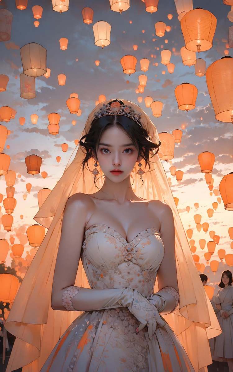 绪儿-孔明灯背景Kongming lantern background by B站绪儿已成精 on Tensor.Art