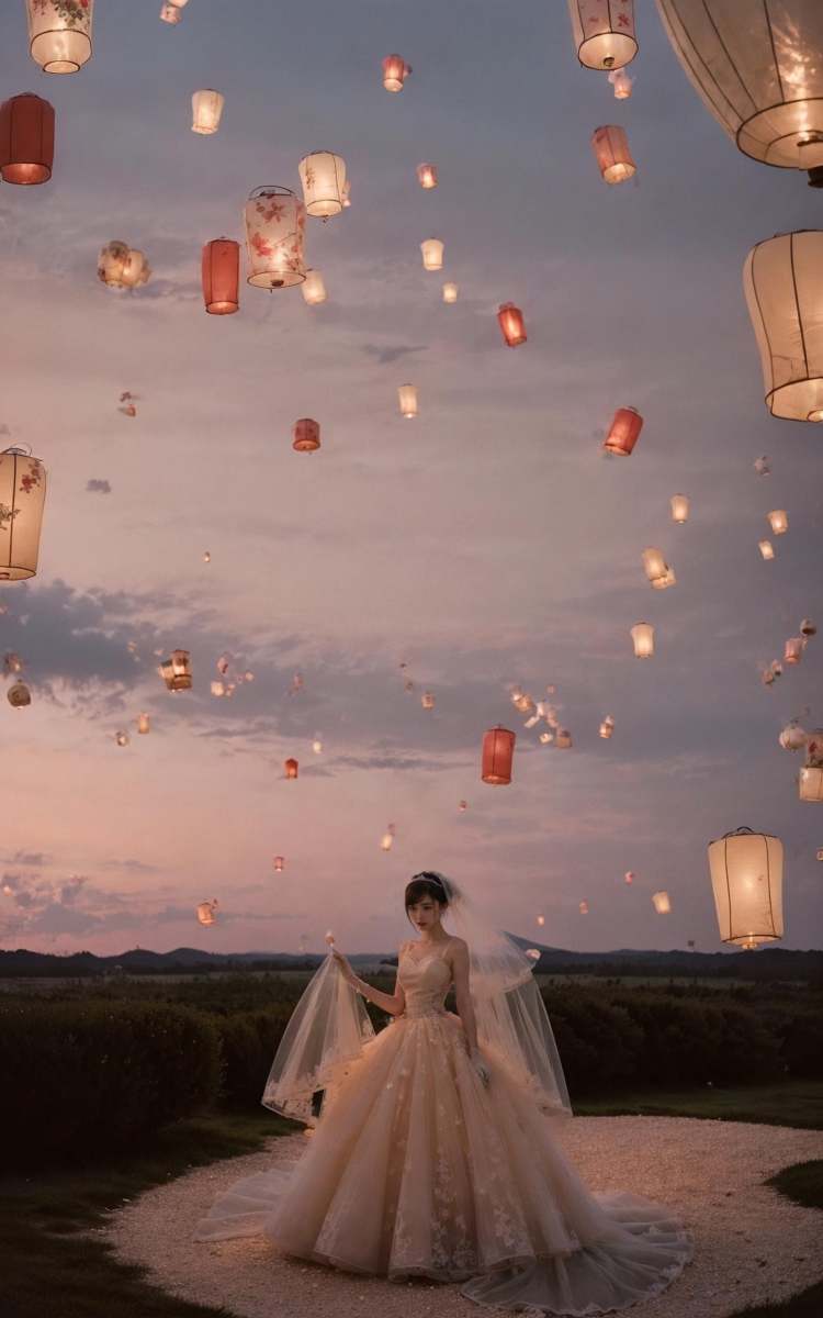 绪儿-孔明灯背景Kongming lantern background by B站绪儿已成精 on Tensor.Art