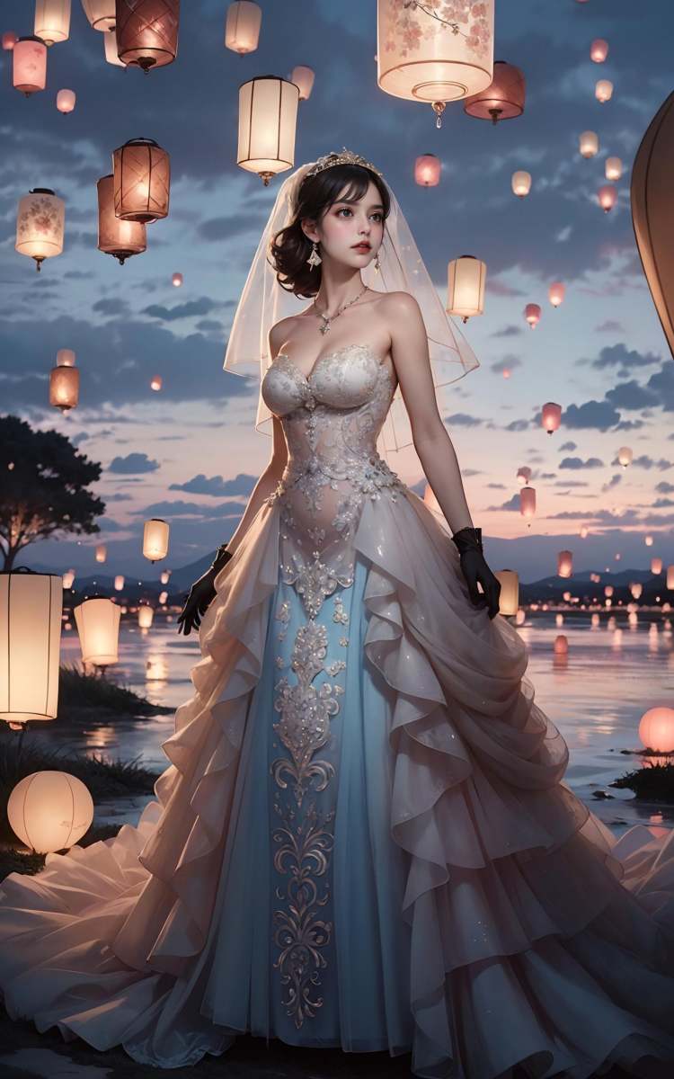 绪儿-孔明灯背景Kongming lantern background by B站绪儿已成精 on Tensor.Art