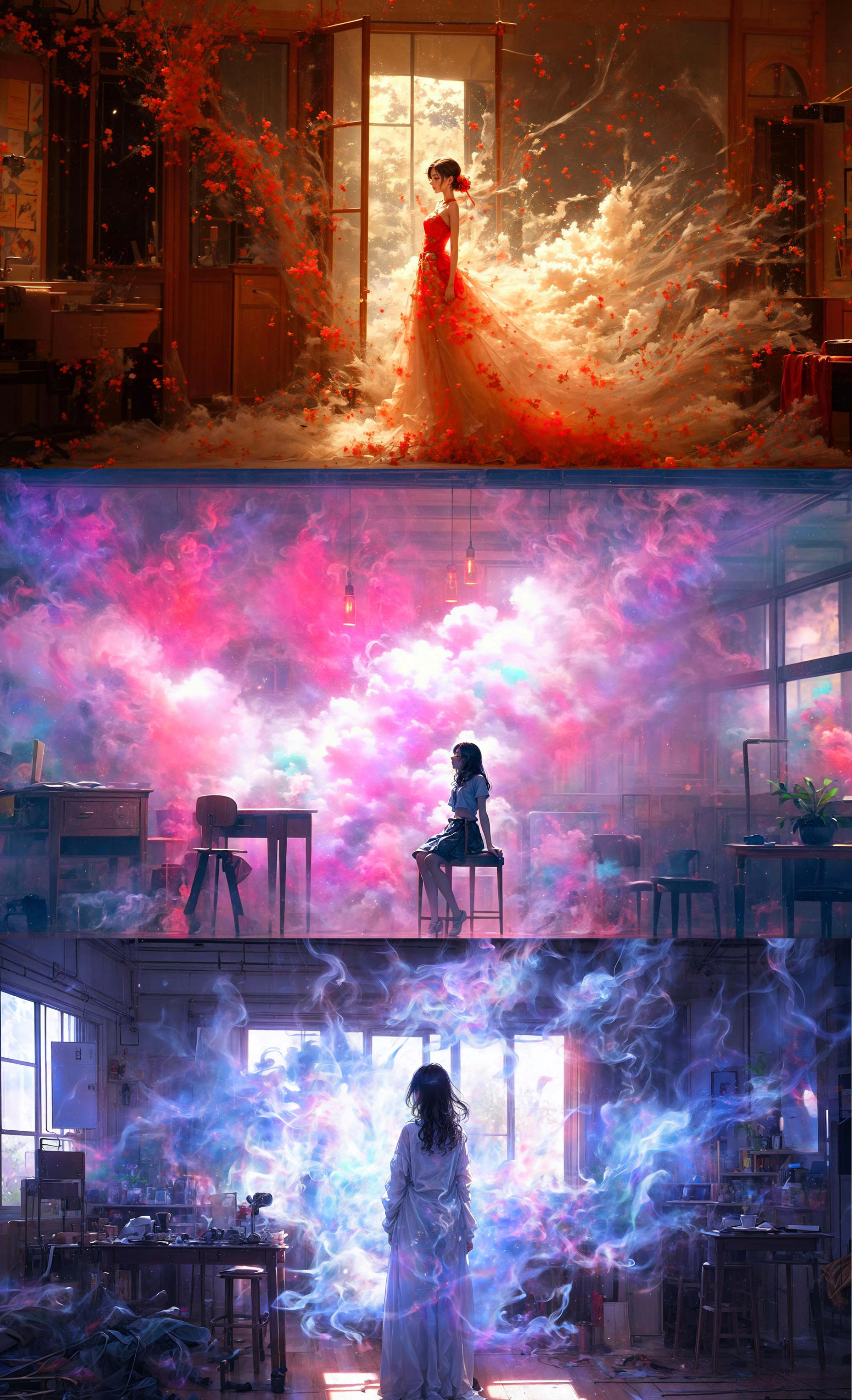 dream like， <lora:绪儿-梦幻场景dream like:0.8>，