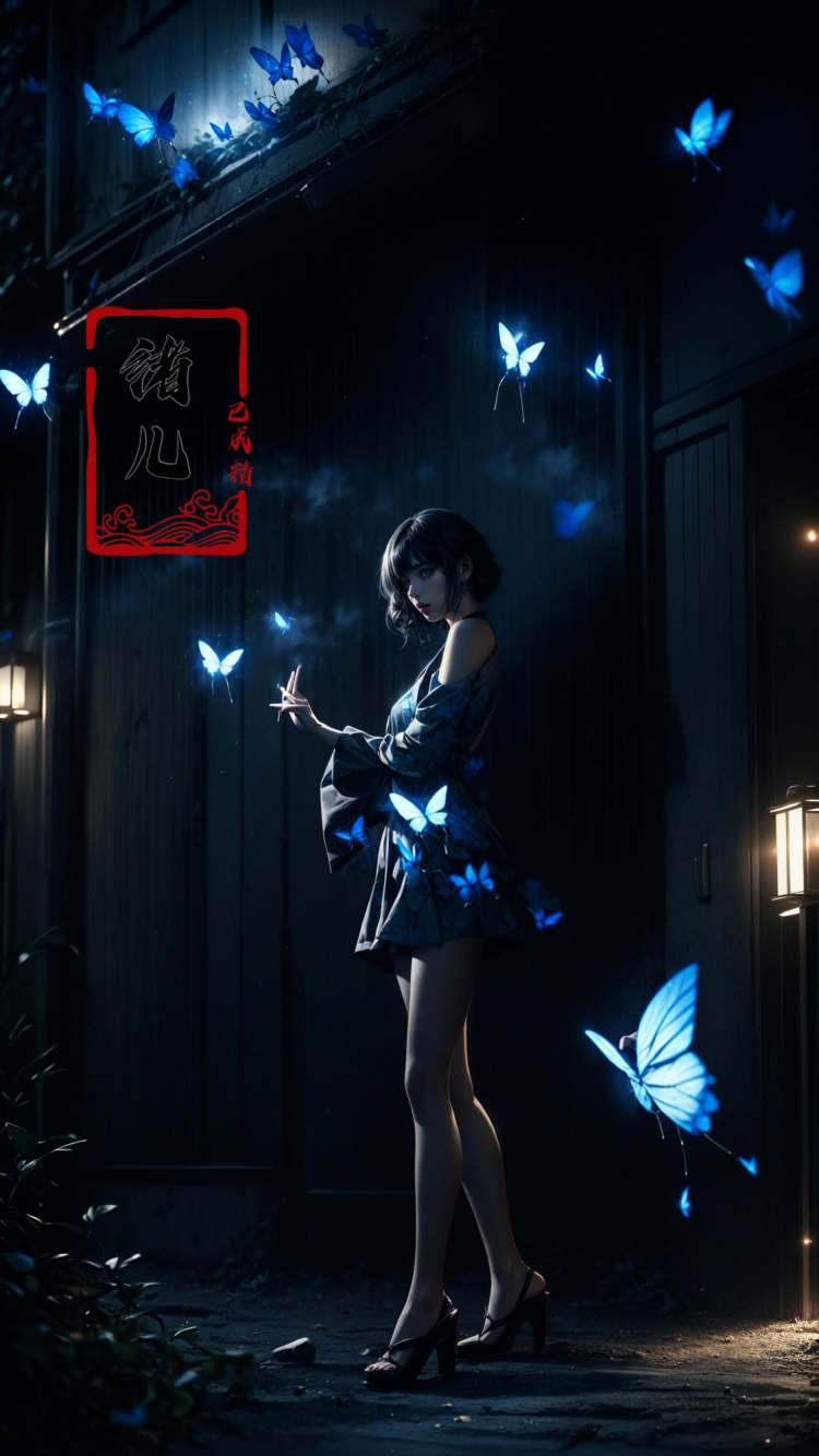 绪儿-夜蝶Night butterfly by B站绪儿已成精 on Tensor.Art
