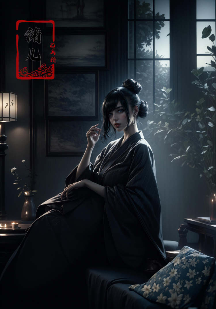 绪儿-夜蝶Night butterfly by B站绪儿已成精 on Tensor.Art