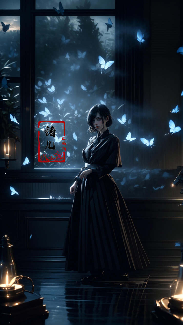 绪儿-夜蝶Night butterfly by B站绪儿已成精 on Tensor.Art