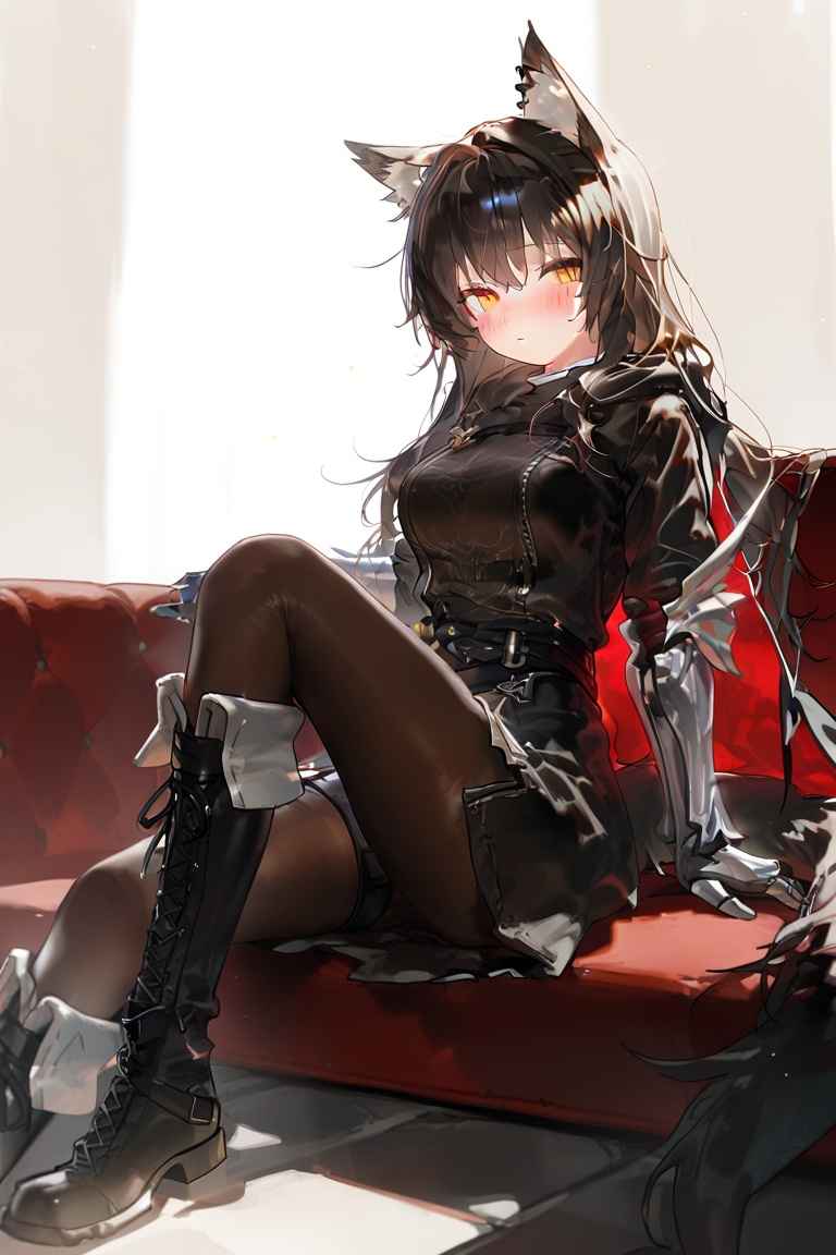indoor,  1girl,  sitting on Tensor.Art