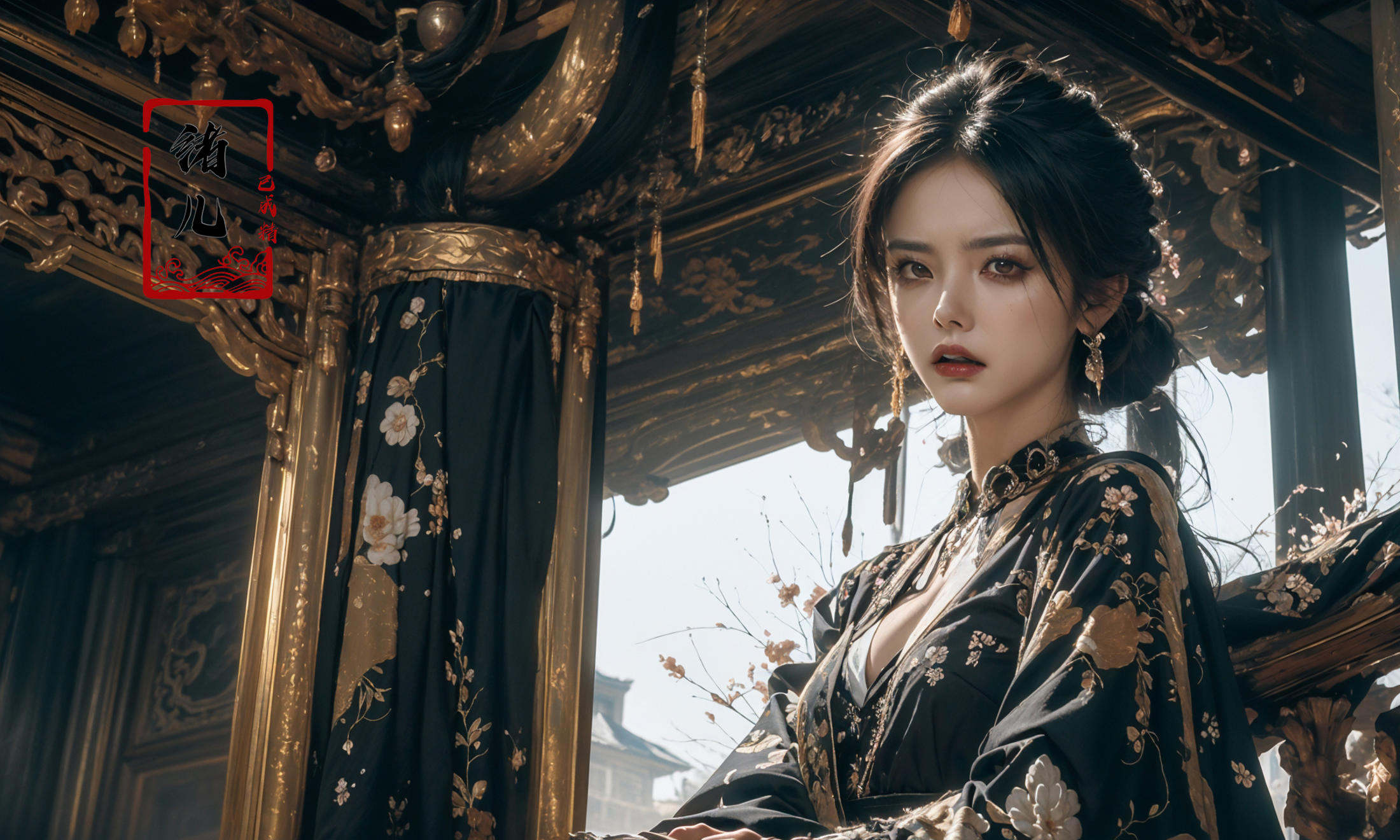 (dramatic, gritty, intense:1.4),masterpiece, best quality, 32k uhd, insane details, intricate details, hyperdetailed, hyper quality,<lora:绪儿-皇宫palace background:0.9>