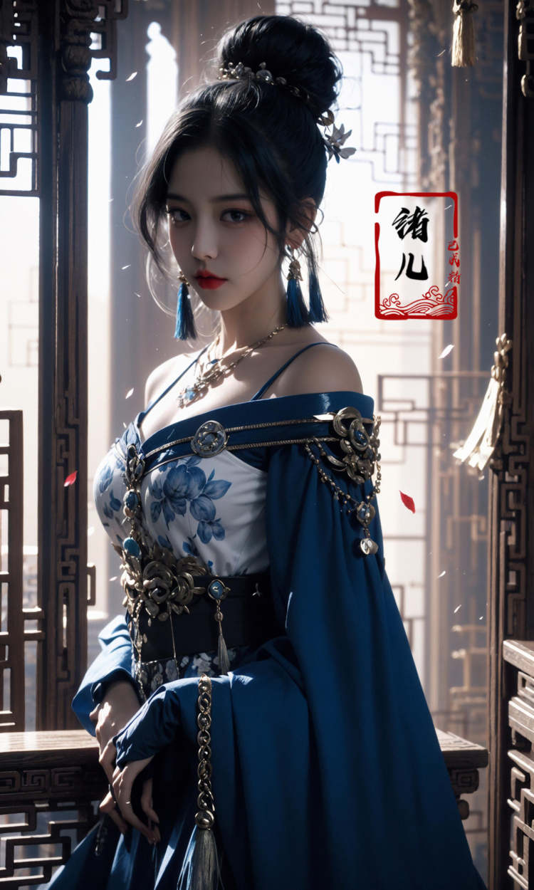 绪儿-绝美古风脸Beautiful antique face model by B站绪儿已成精 on Tensor.Art