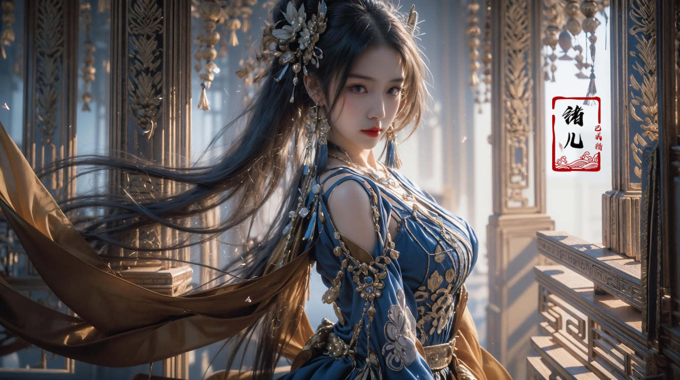 绪儿-绝美古风脸Beautiful antique face model by B站绪儿已成精 on Tensor.Art