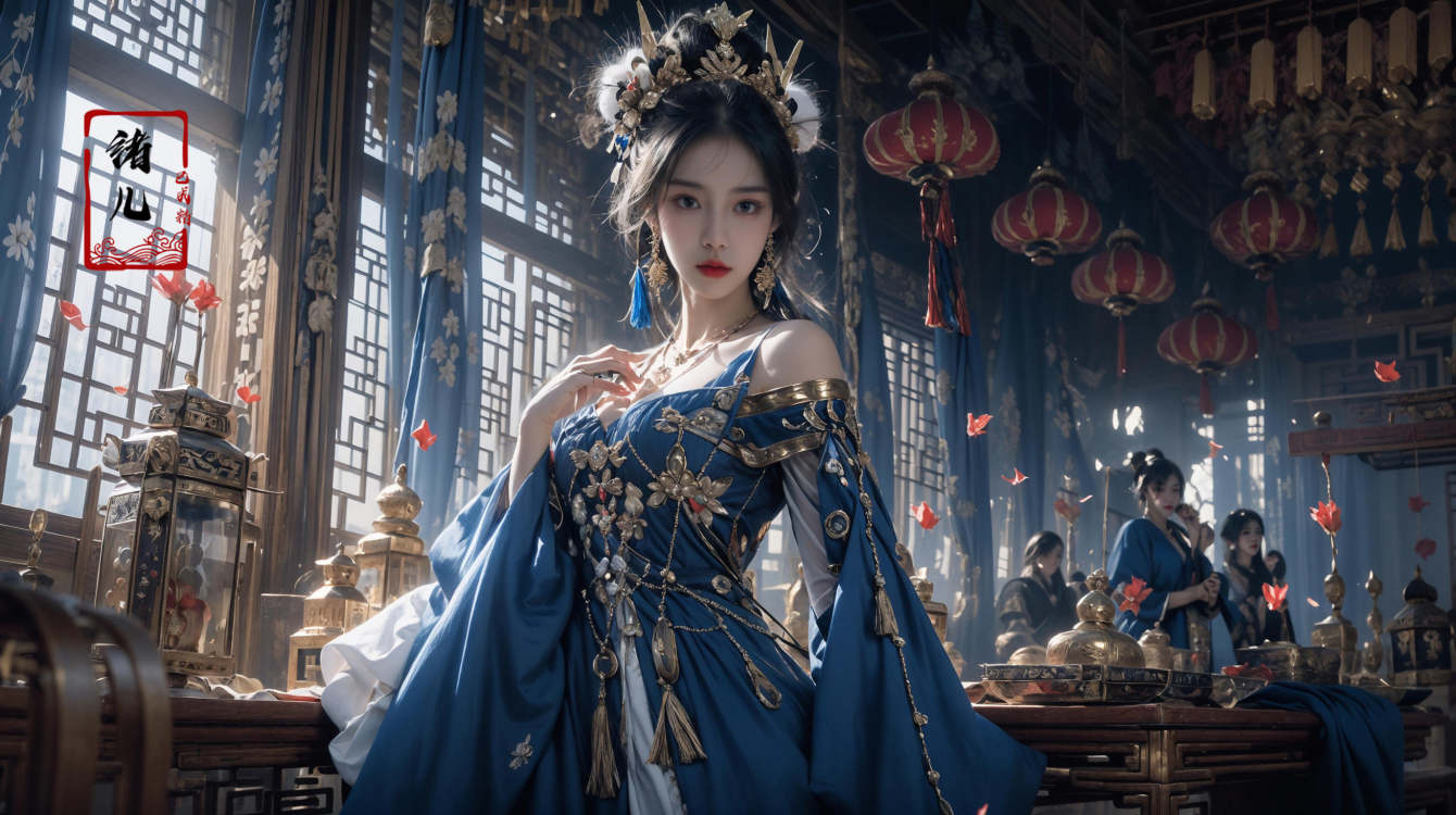绪儿-绝美古风脸Beautiful antique face model by B站绪儿已成精 on Tensor.Art