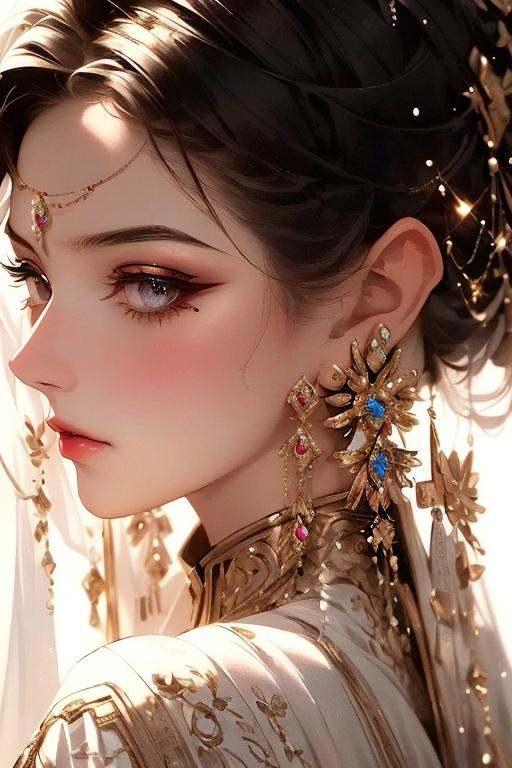 1girl, upper body，beautifully lit,cinematic lighting,ray tracing,3d,3d render,high-precision shadows,close-up,(imid shot,macro shot:1.25),(Detailed face description),(Detailed hair description),(Detailed clothes description),{Extremely Delicate Beautiful},(detailed eye description),((Delicate Faces)),(Beautiful and detailed facial depiction),Realistic skin, realistic light and shadow, <lora:绪儿-华丽脸模:0.8>