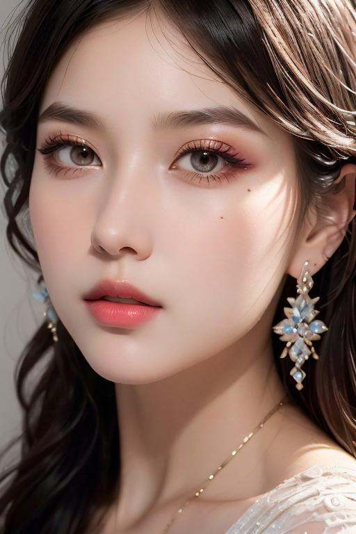 1girl, upper body，beautifully lit,cinematic lighting,ray tracing,3d,3d render,high-precision shadows,close-up,(imid shot,macro shot:1.25),(Detailed face description),(Detailed hair description),(Detailed clothes description),{Extremely Delicate Beautiful},(detailed eye description),((Delicate Faces)),(Beautiful and detailed facial depiction),Realistic skin, realistic light and shadow, <lora:绪儿-华丽脸模:0.8>