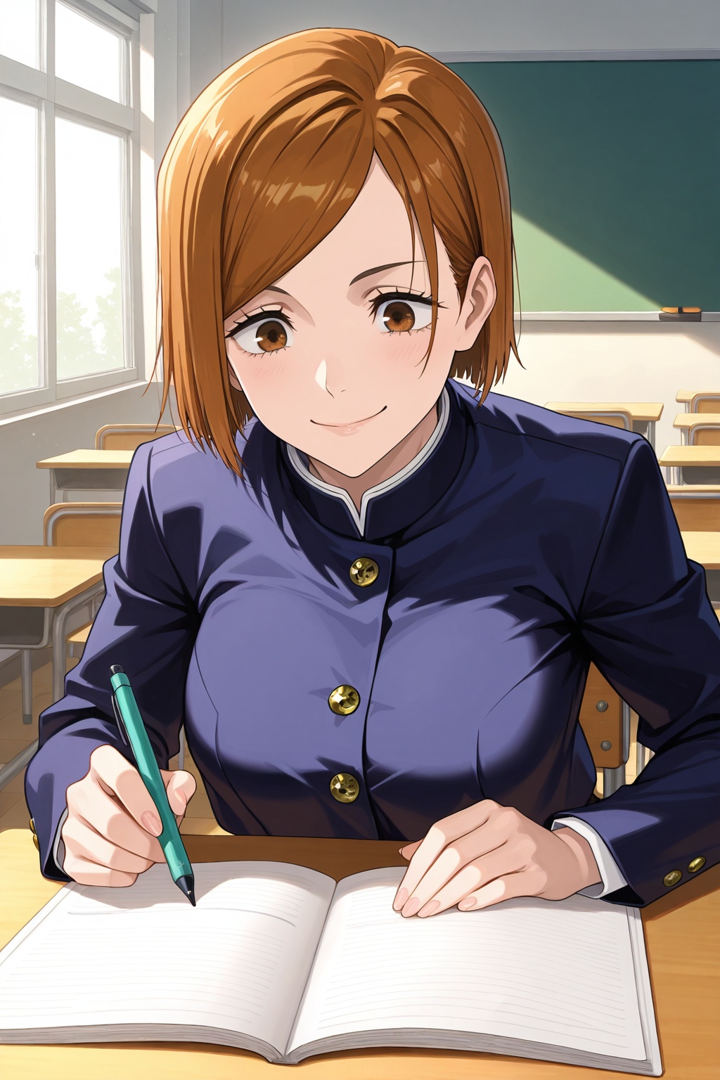 Smile ,  studying ,  Classroom on Tensor.Art