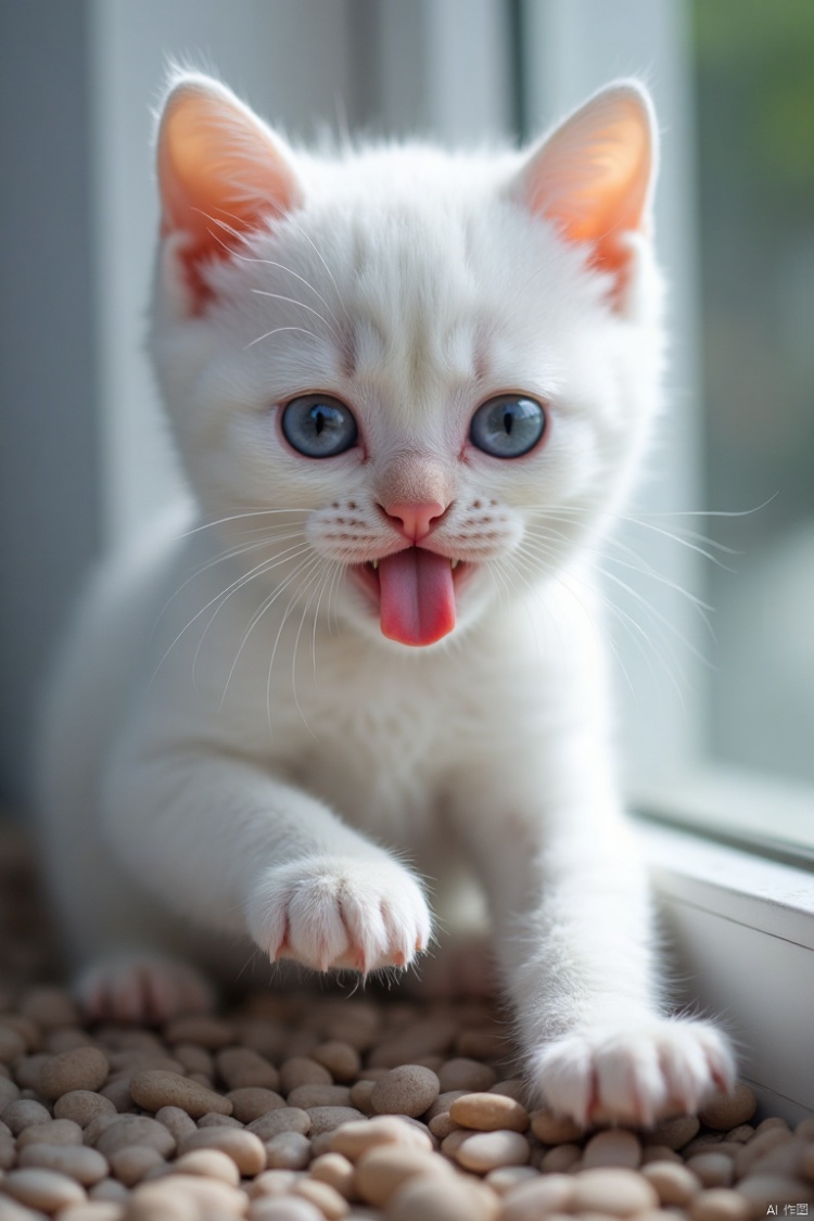 F吐舌头的小猫咪 by 暖阳 on Tensor.Art