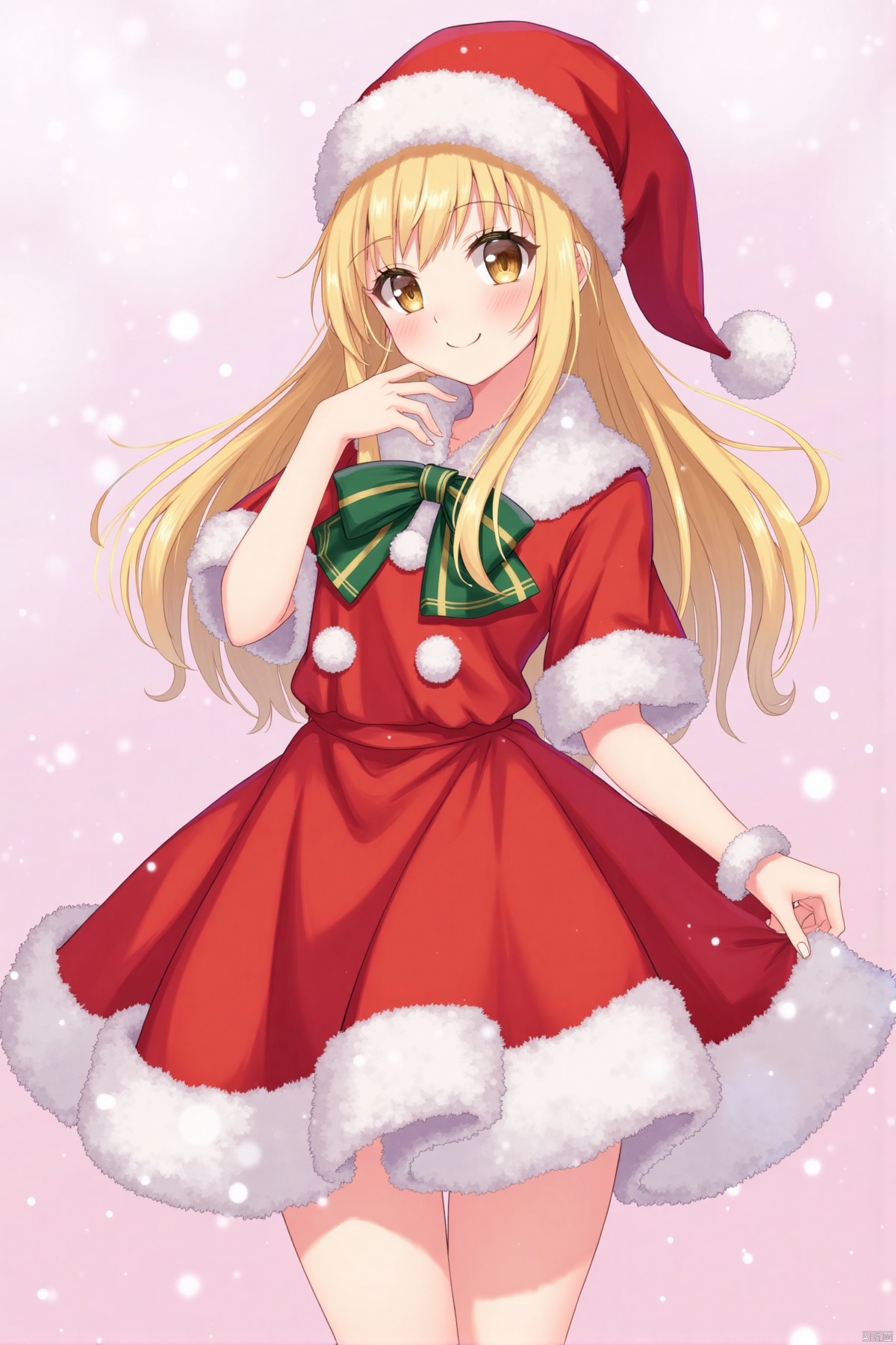 santagirl,(masterpiece, best quality:1.2), 1girl, solo