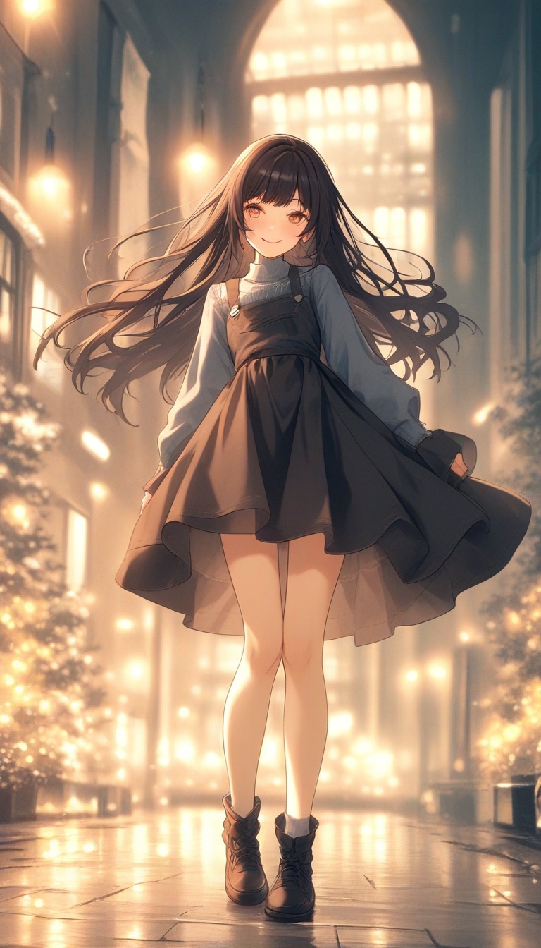 We will draw a modern and sophisticated woman with a seasonal image in a 2.5D anime style. She is confident in herself and...