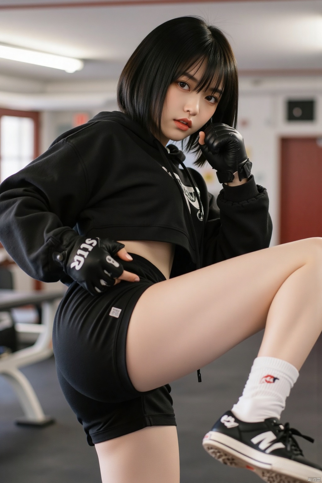 1girl,  solo,  short hair by LBB小赞 on Tensor.Art