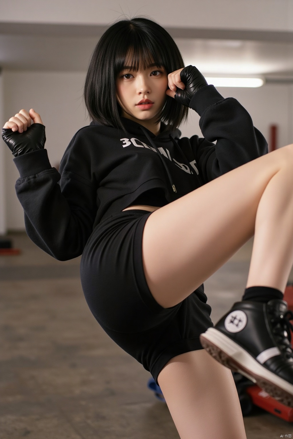 1girl,  solo,  short hair by LBB小赞 on Tensor.Art