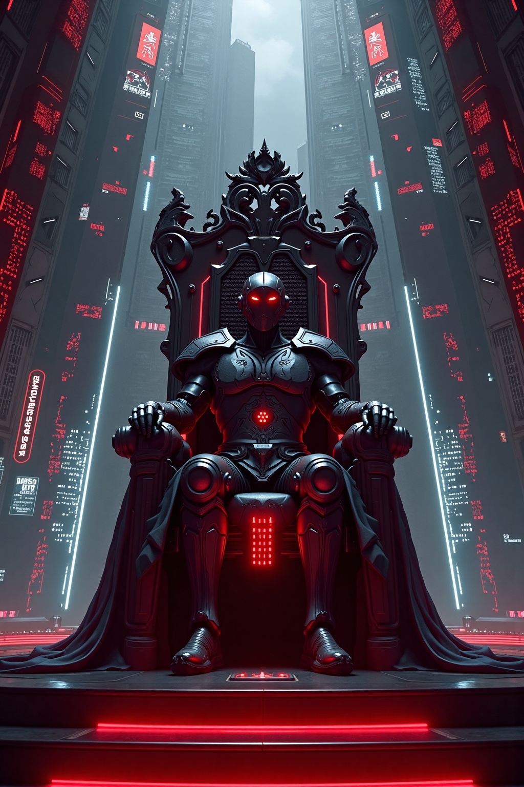 In the heart of a sprawling metropolis,  where towering skyscrapers punctuated the sky and holographic advertisements flic...