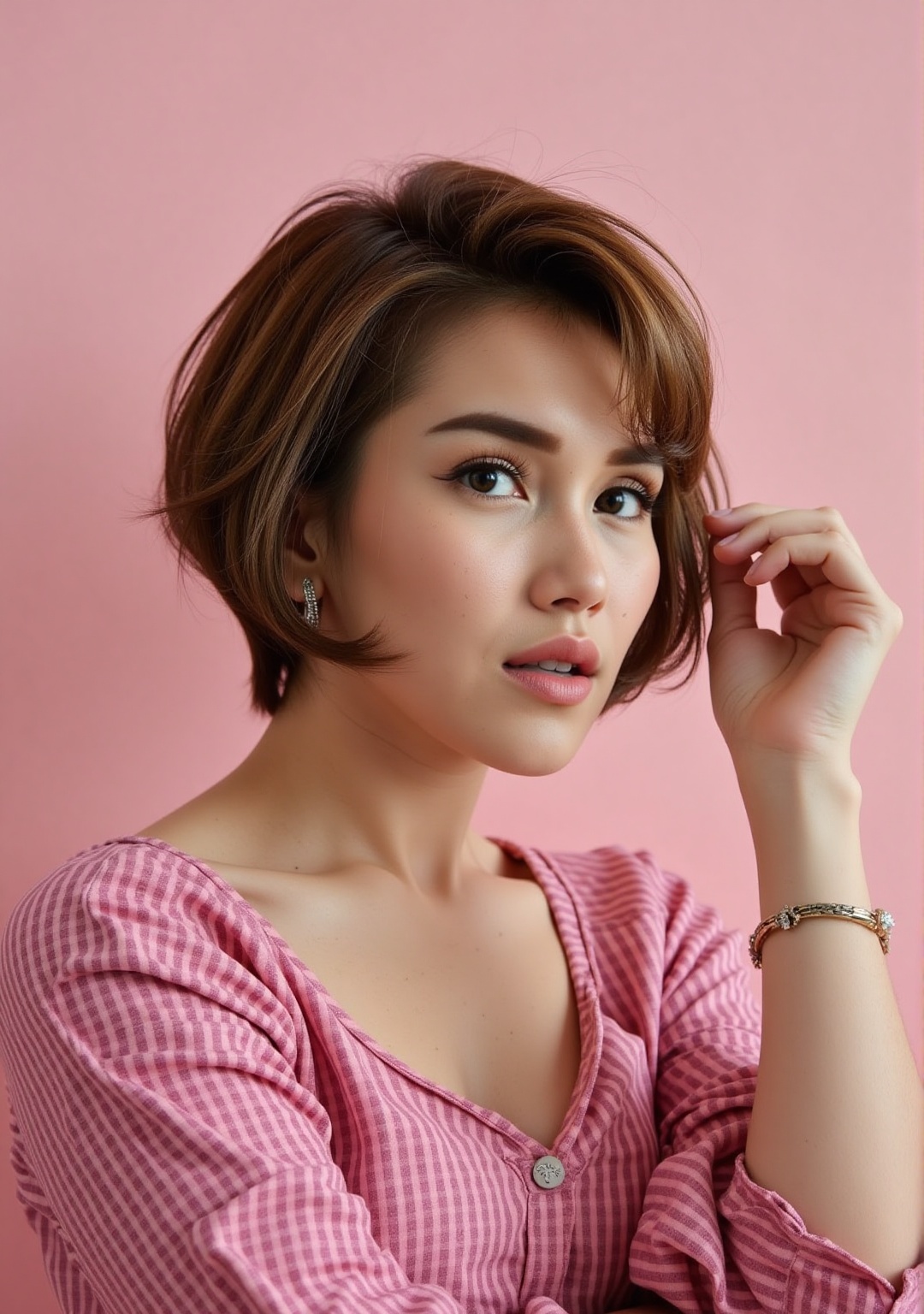 underfashion,  a very indecisive woman who doesn’t know what to do with her new haircut,  she’s been thinking about this a...