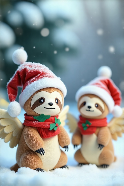SD35SlothXmas,  smile,  hat on Tensor.Art