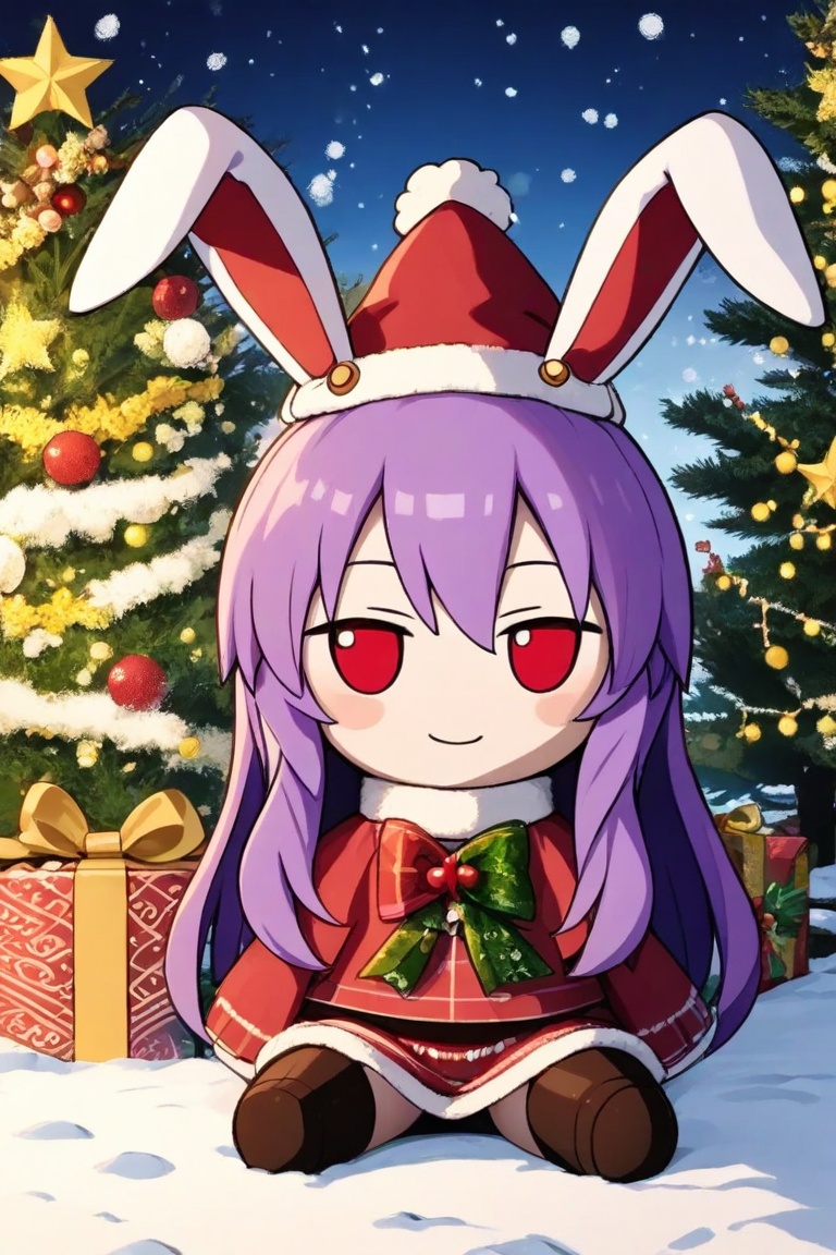 fabric doll,  1girl,  reisen udongein inaba on Tensor.Art