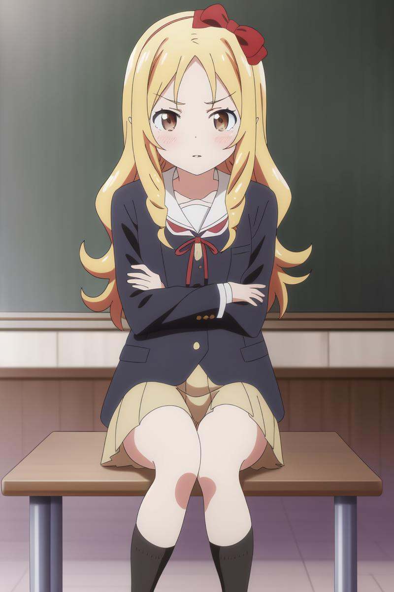 yamada,  brown_eyes,  school_uniform on Tensor.Art