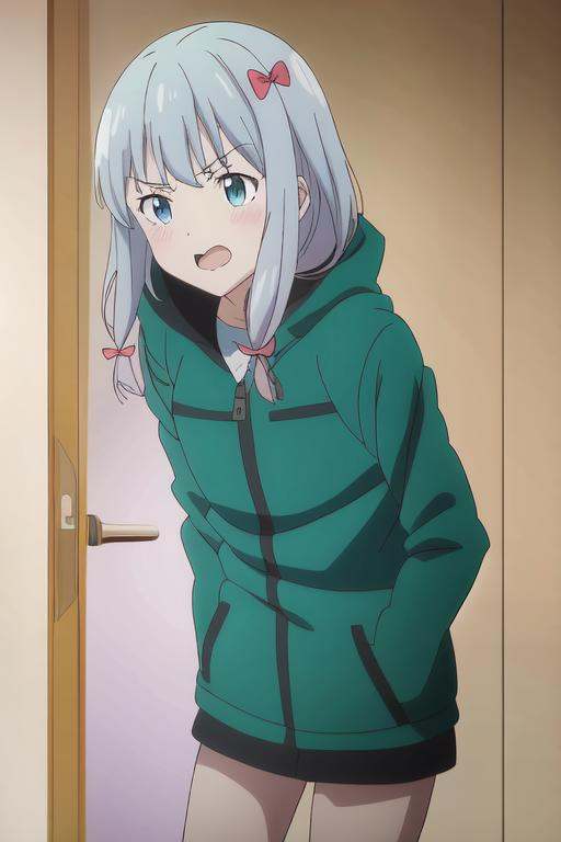 izumi sagiri green jacket,  8k,  masterpiece on Tensor.Art