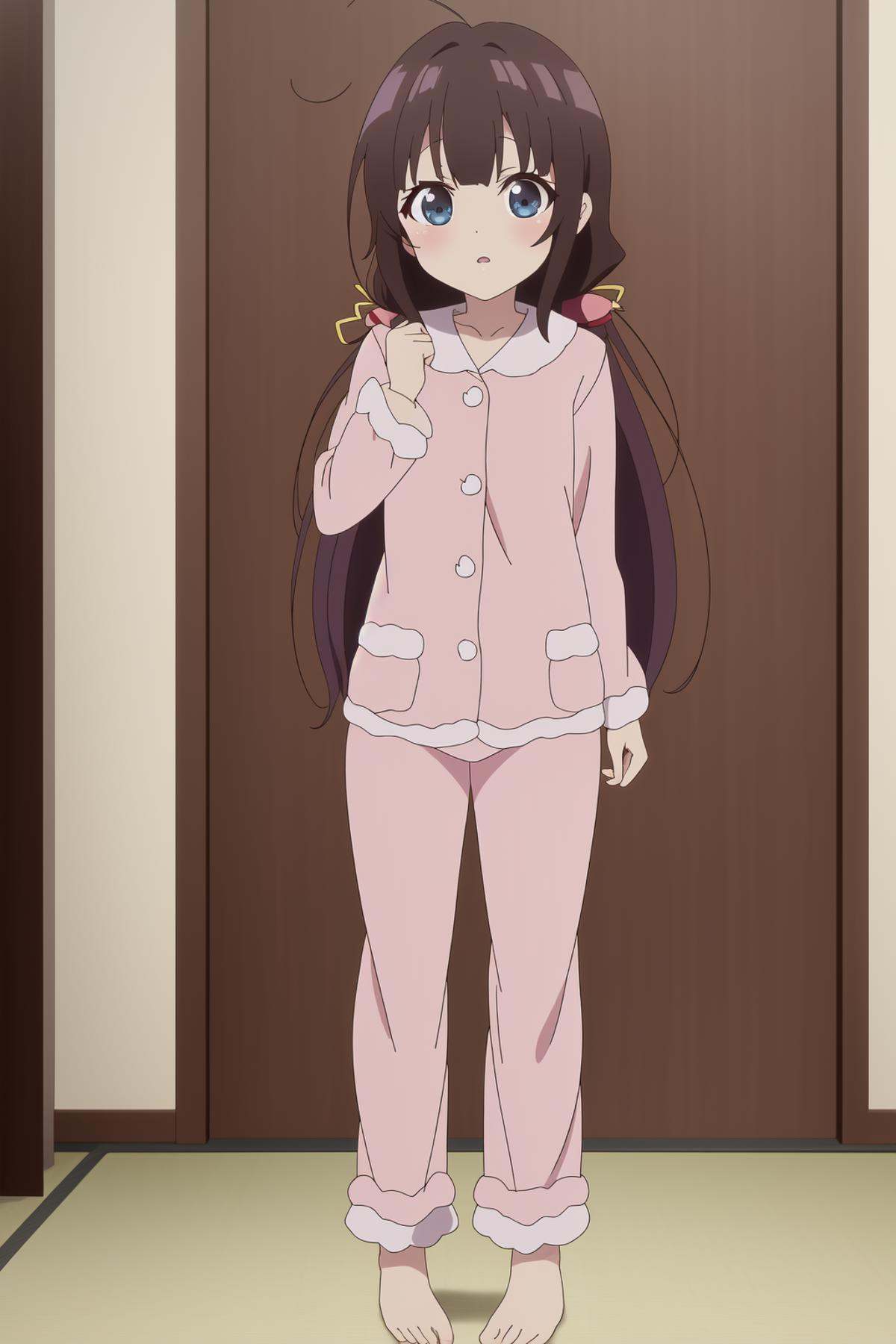 hinatsuru ai,  full body,  pajamas on Tensor.Art