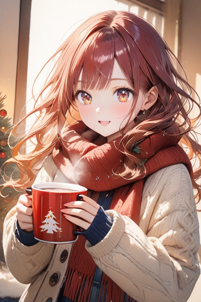 A watercolor painting of an anime-style girl,  BREAK,  (Anime-style girl on Tensor.Art
