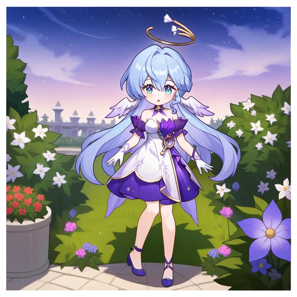 robin,  blue eyes,  blue hair on Tensor.Art