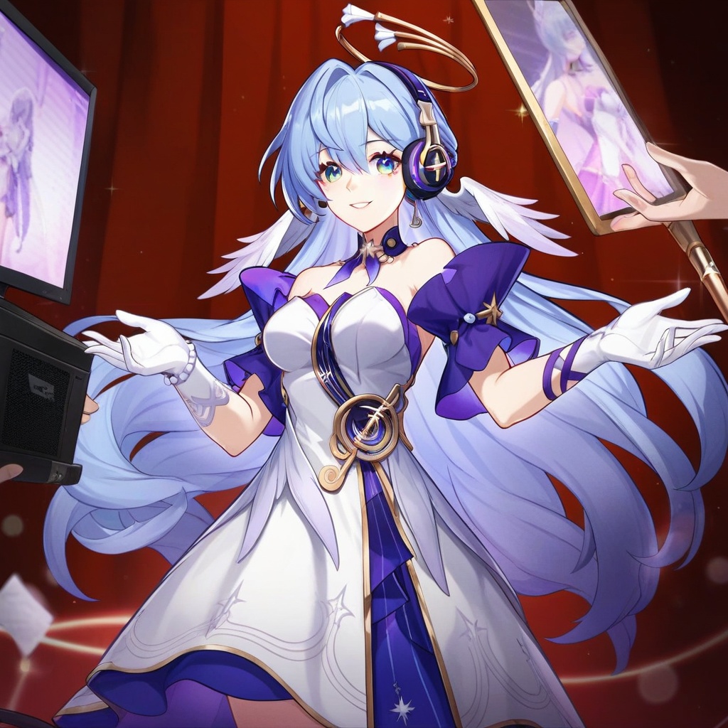 robin,  blue eyes,  blue hair on Tensor.Art