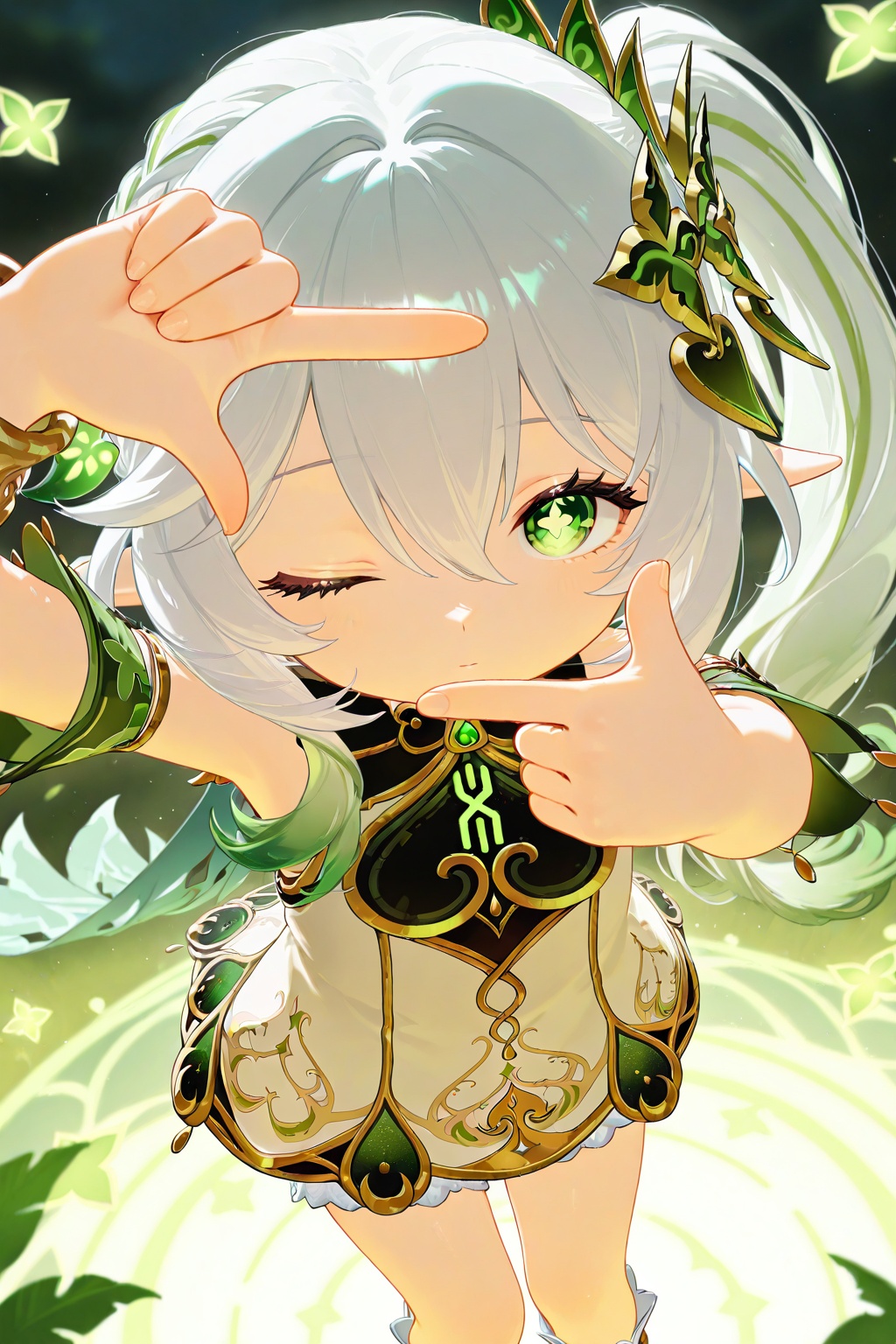 1girl,  nahida \(genshin impact\),  masterpiece on Tensor.Art