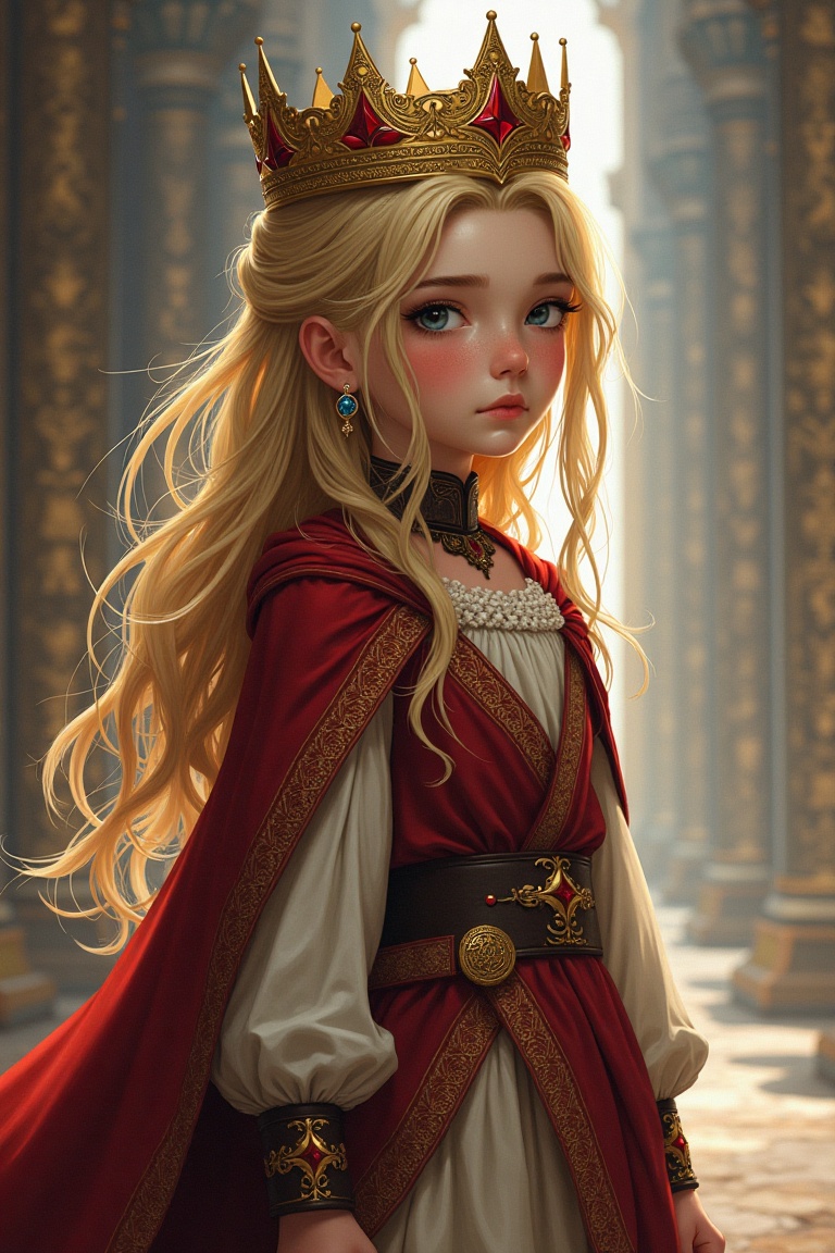 a girl,  Illustration,  king on Tensor.Art