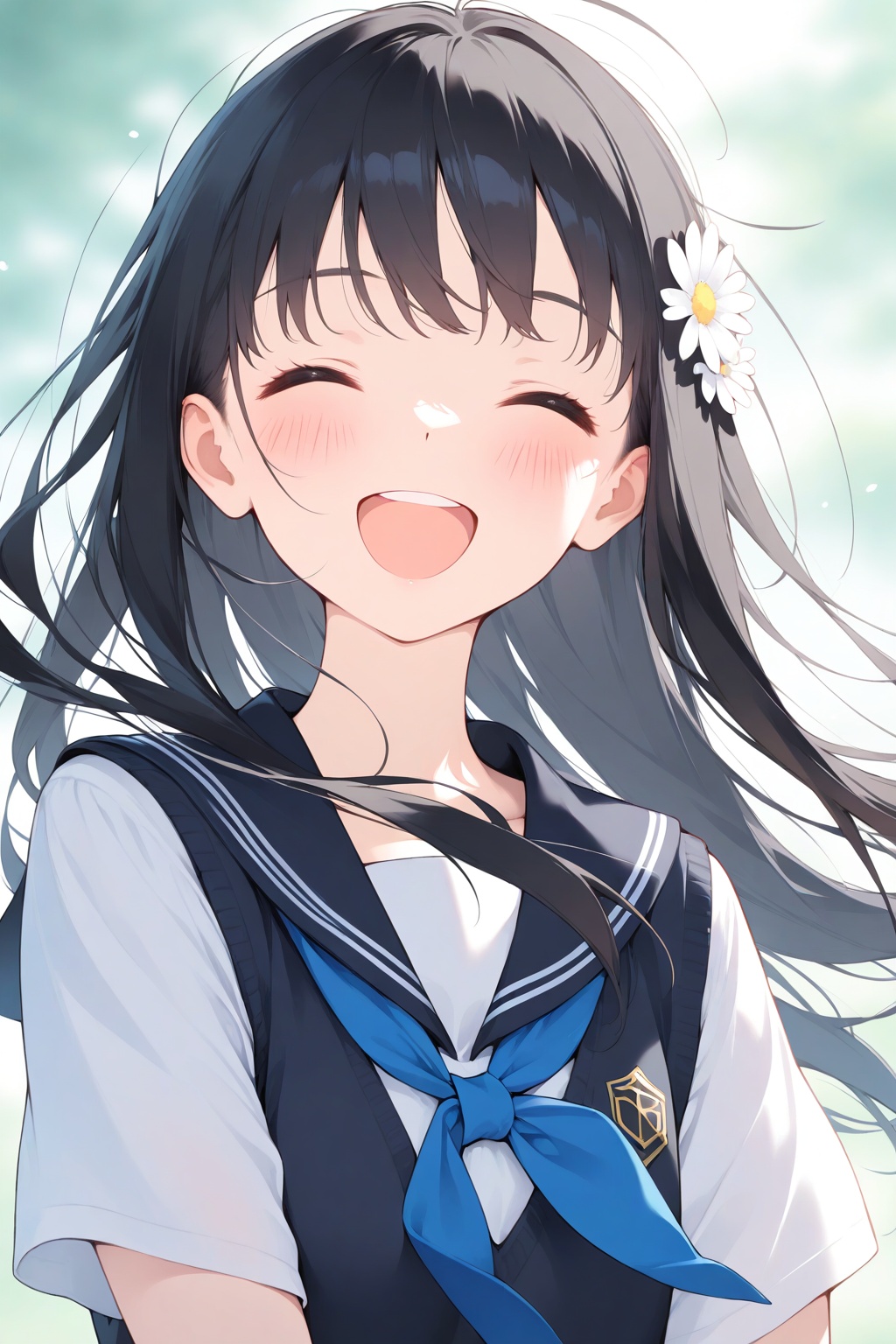 1girl,  solo,  closed eyes on Tensor.Art