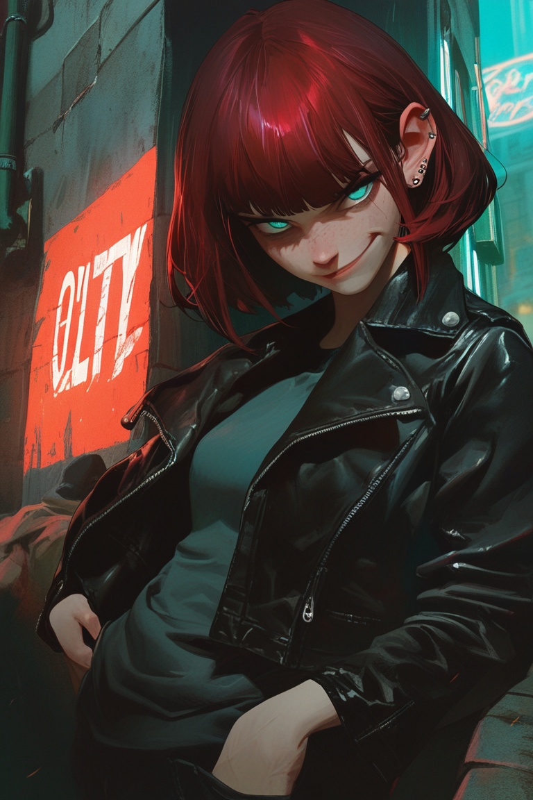 animaport,  1girl,  red hair on Tensor.Art