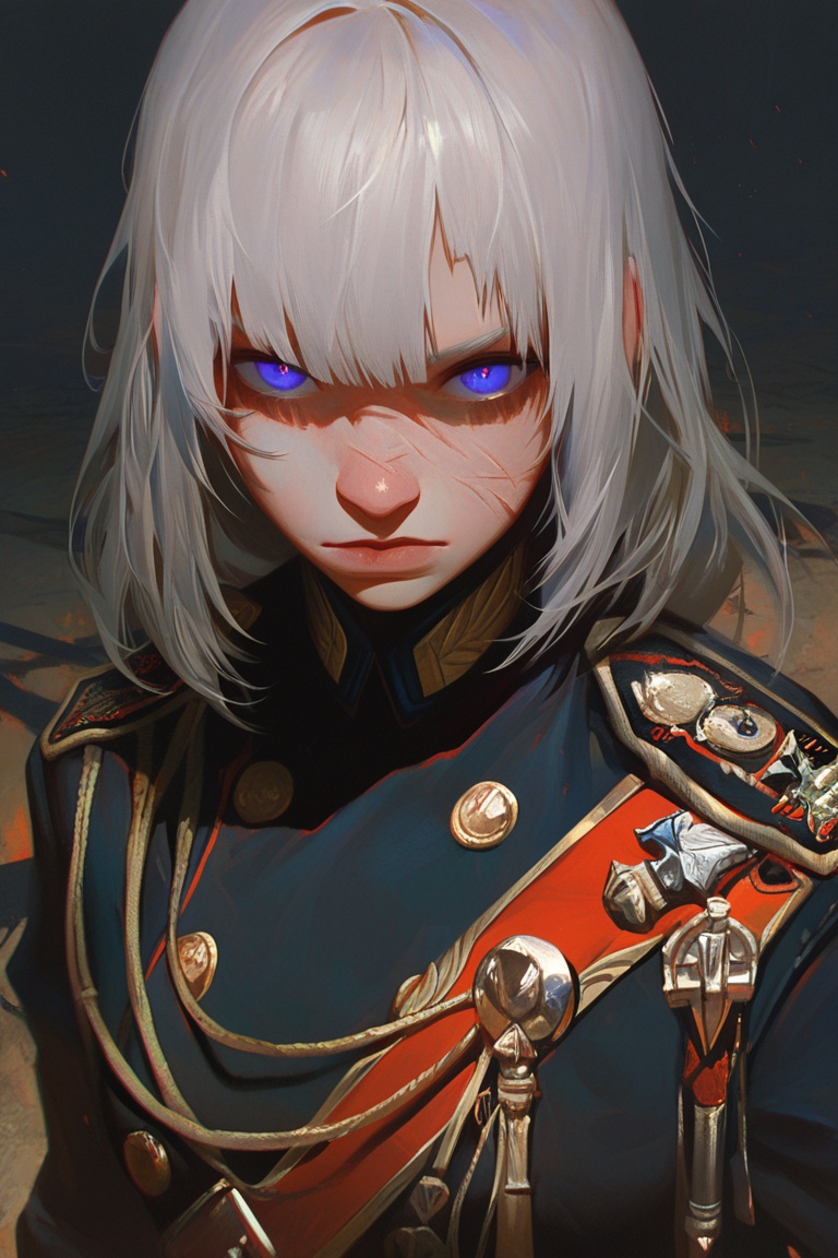 animaport,  1girl,  silver hair on Tensor.Art